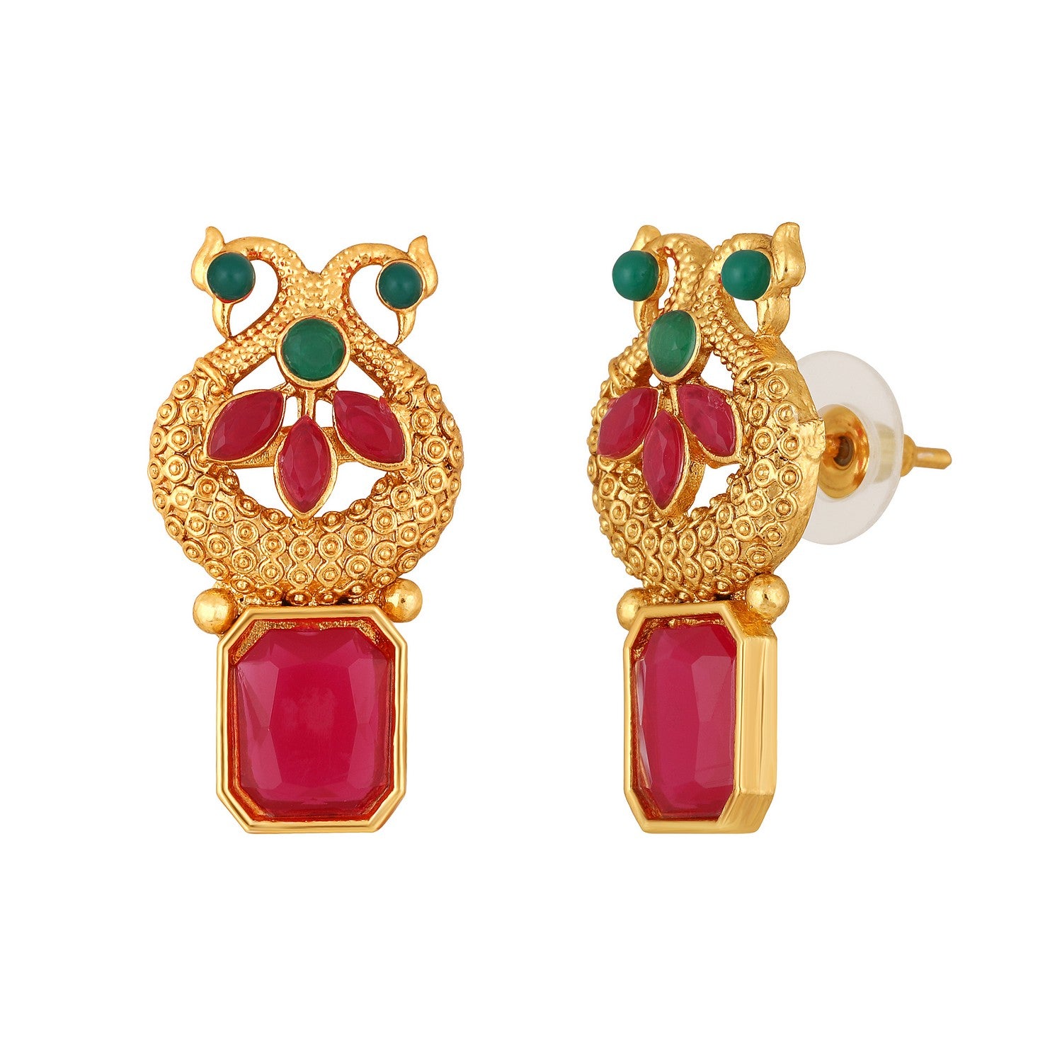 Traditional Multicolour Circular Shaped Chokar Necklace Set