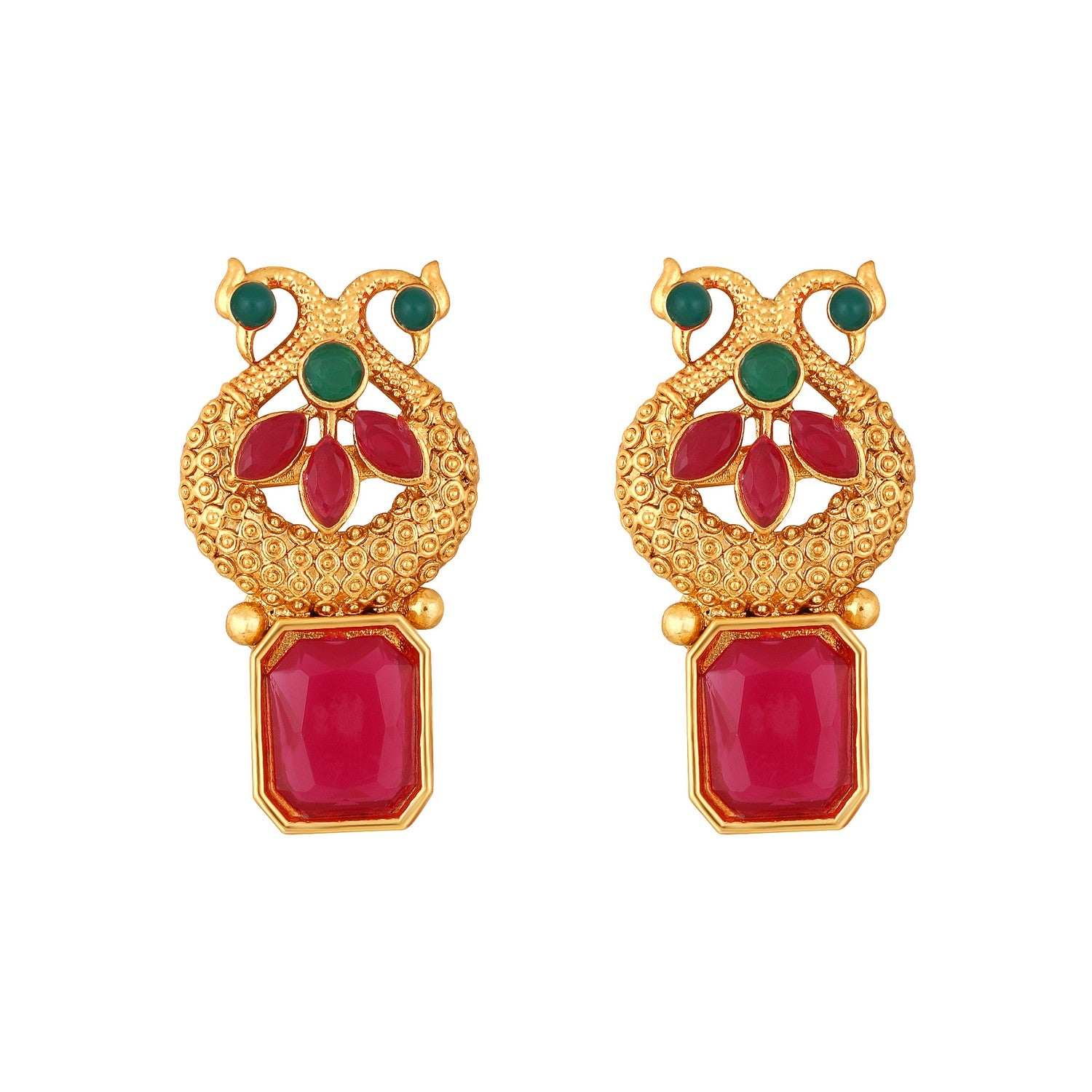 Traditional Multicolour Circular Shaped Chokar Necklace Set