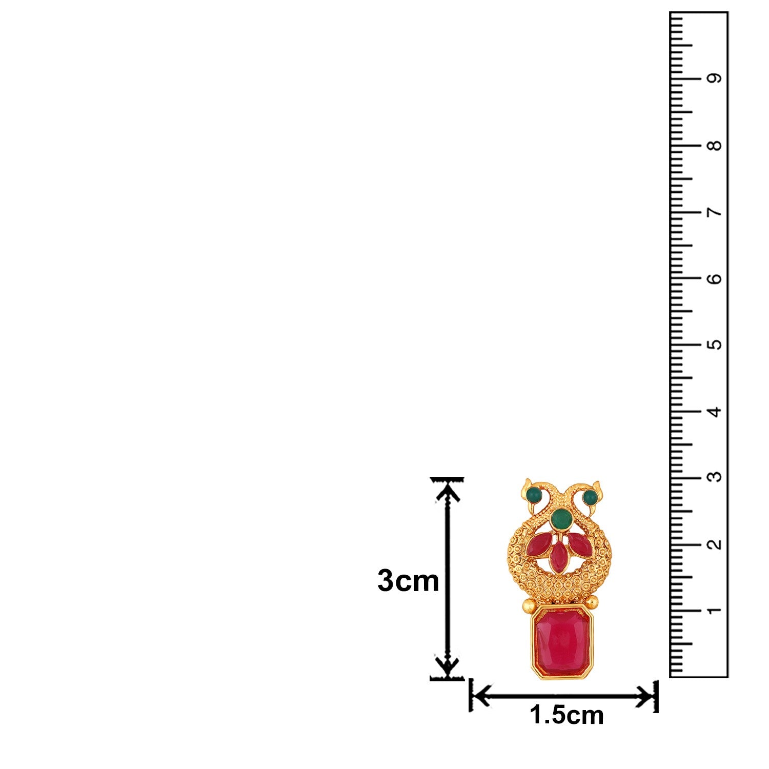 Traditional Multicolour Circular Shaped Chokar Necklace Set