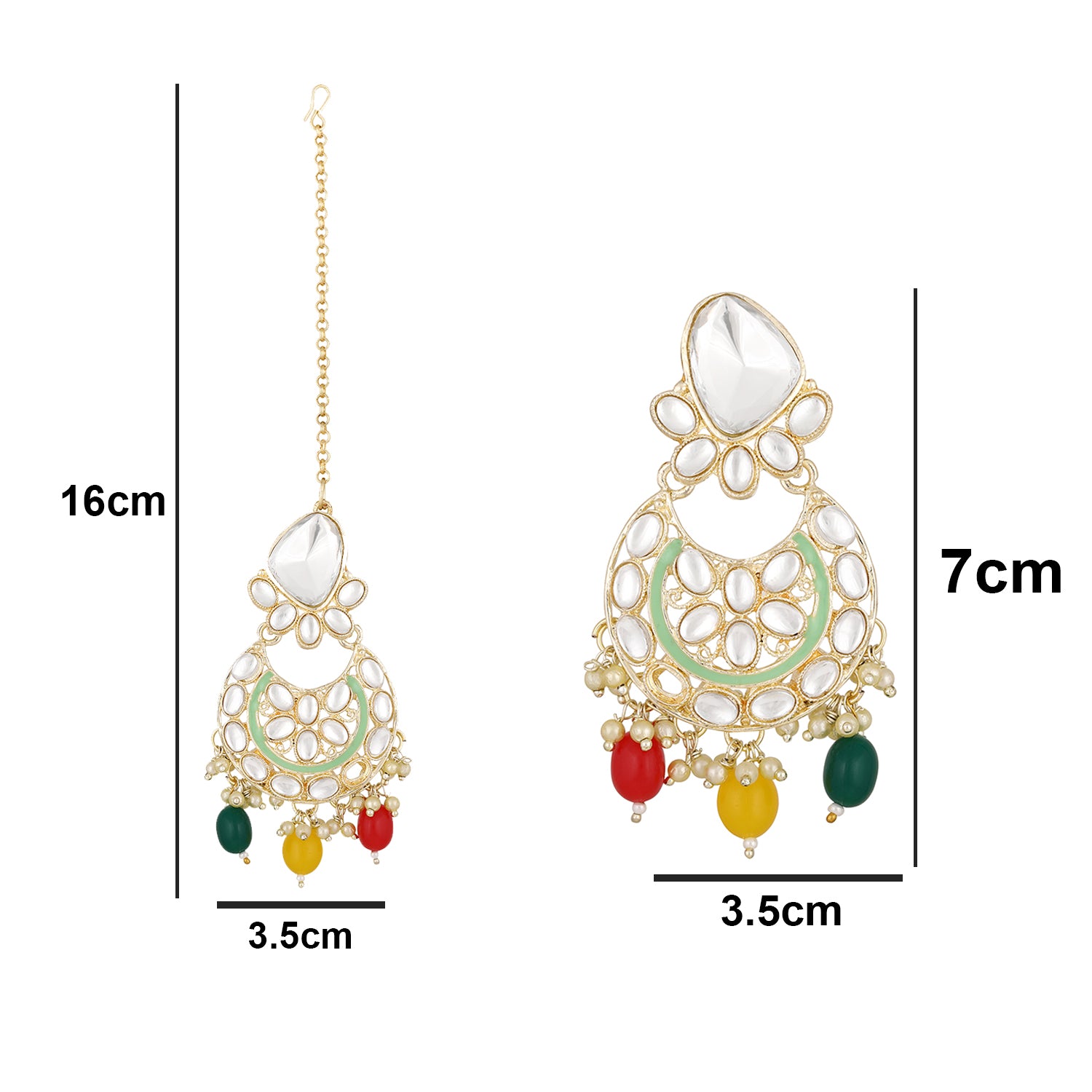 Multicolour Meenakari Work Kundan Chokar Necklace Set