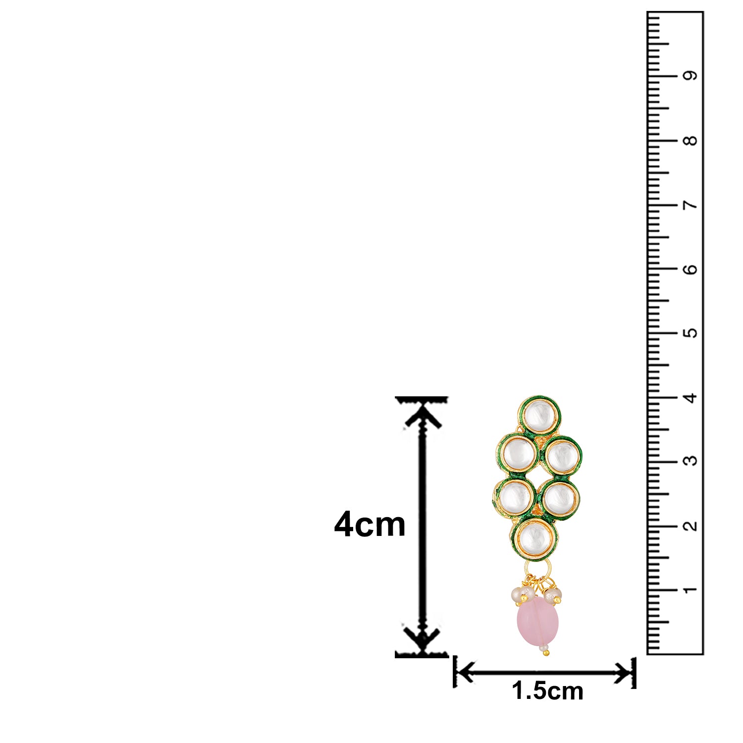 Meenakari Work Multicoloured Kundan Necklace Set