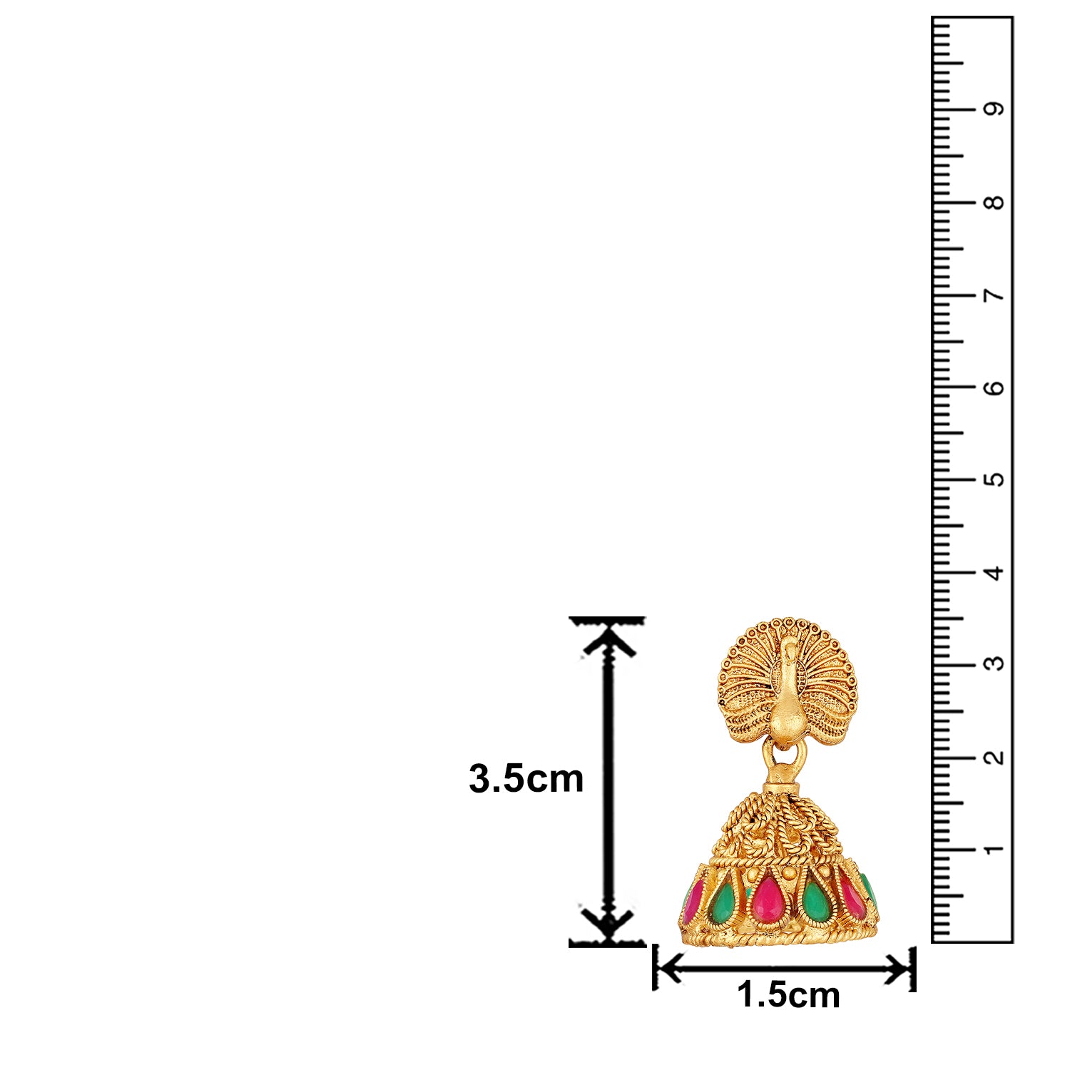 Multicolour Radha Krishana Peacock shaped Necklace Set