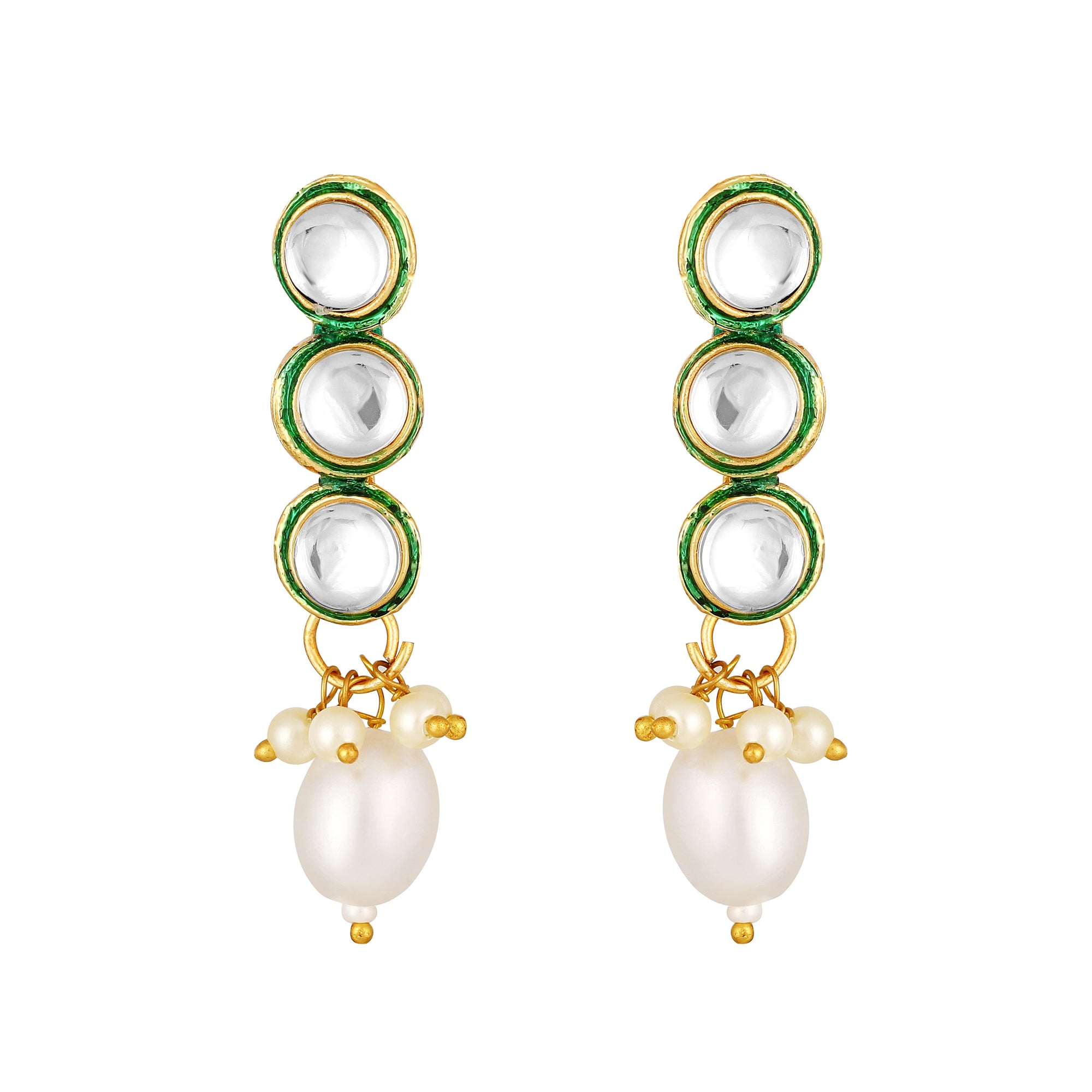 Green-meenakari-work-white-kundan-chokar-necklace-set