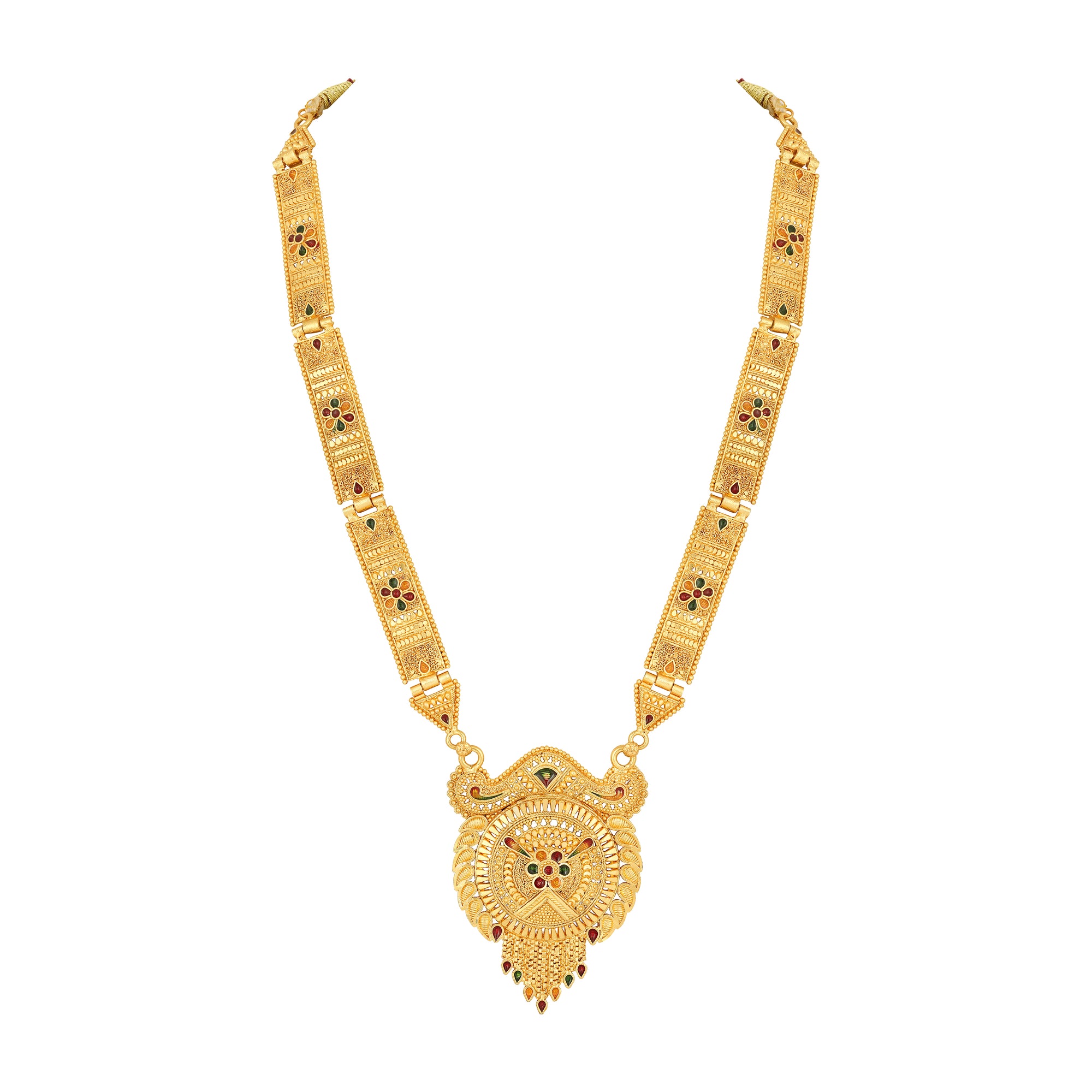 Meenakari Work Floral Necklace Set