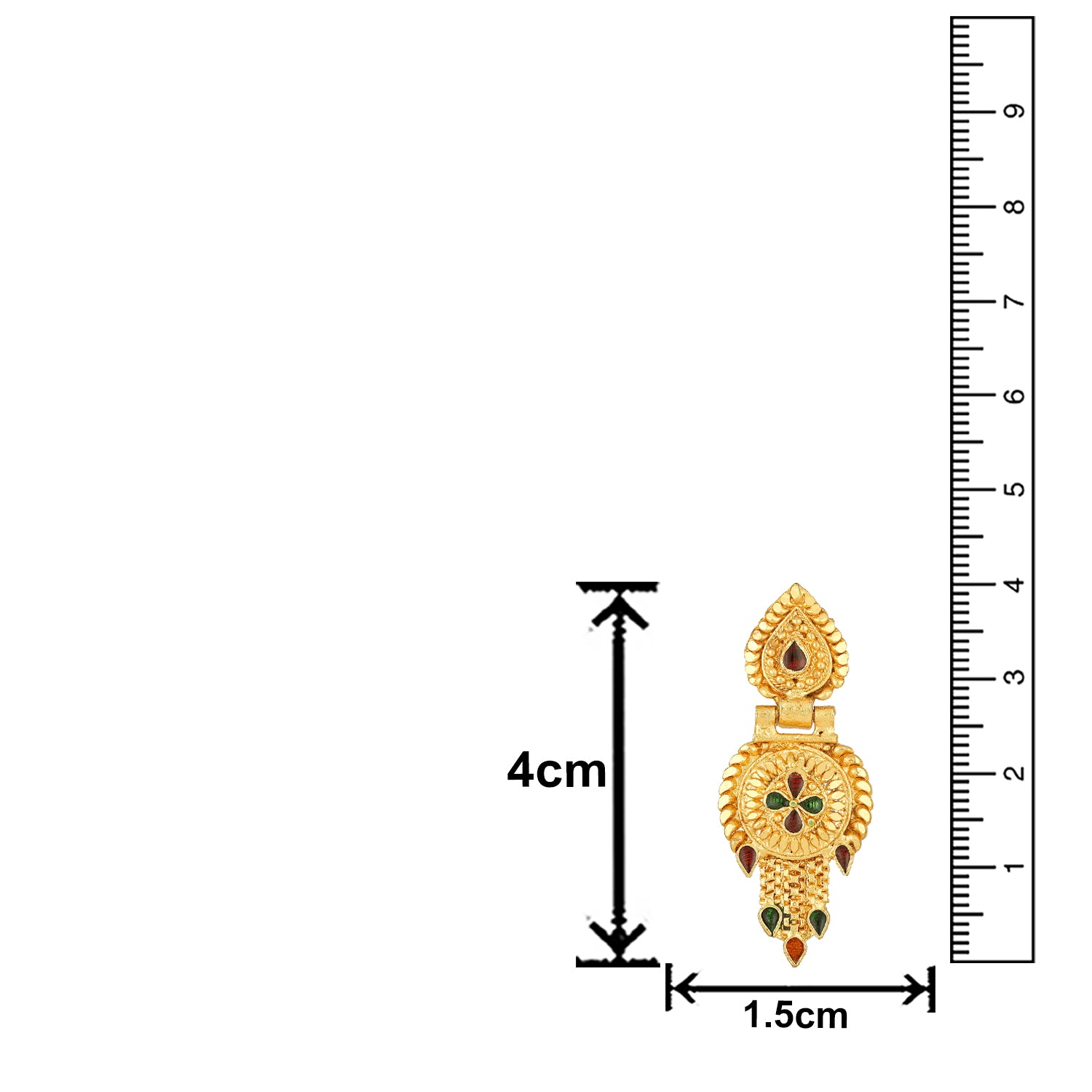 Meenakari Work Floral Necklace Set