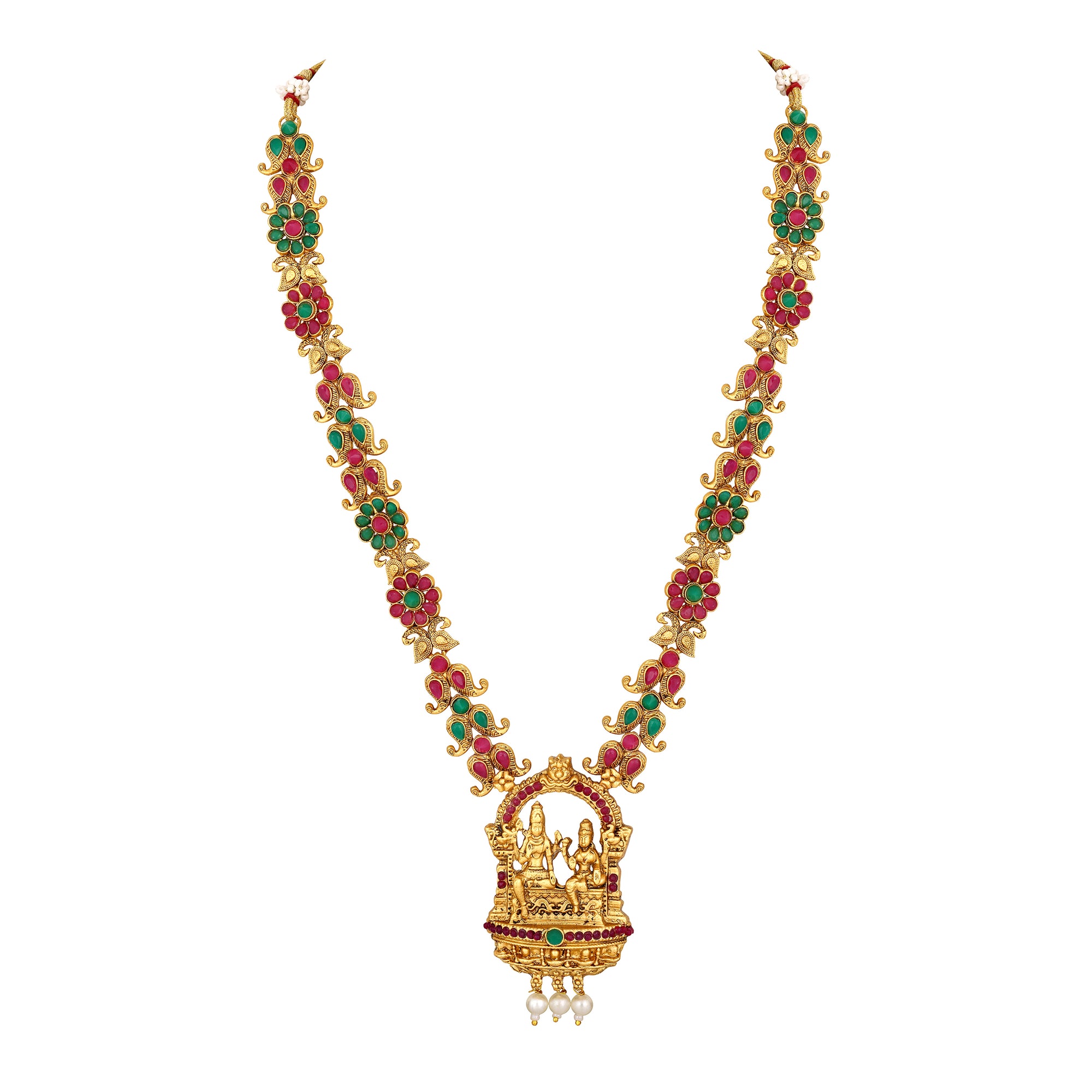 Lord Shiv parvati Kundan Necklace Set