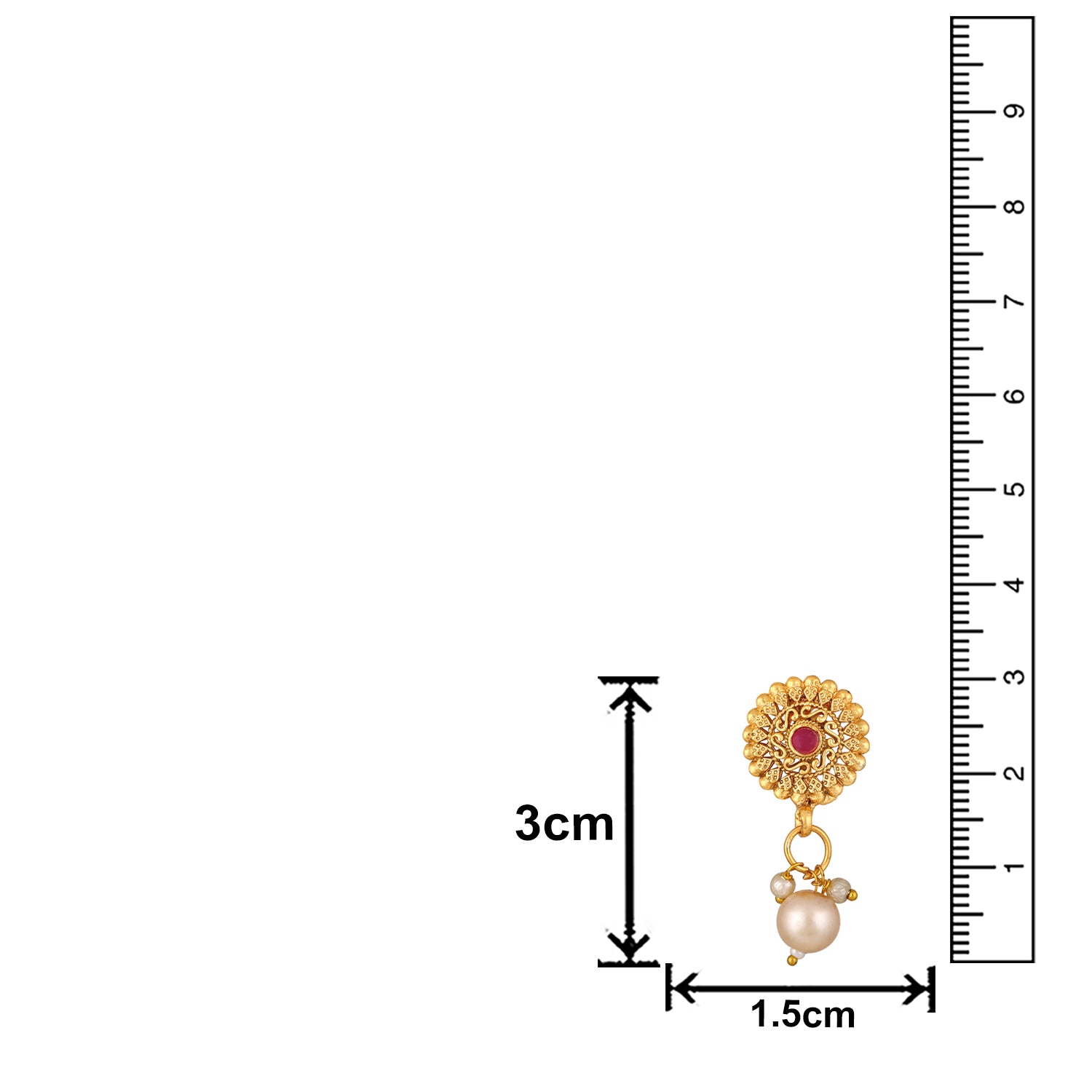 Floral Shaped Kundan Necklace Set