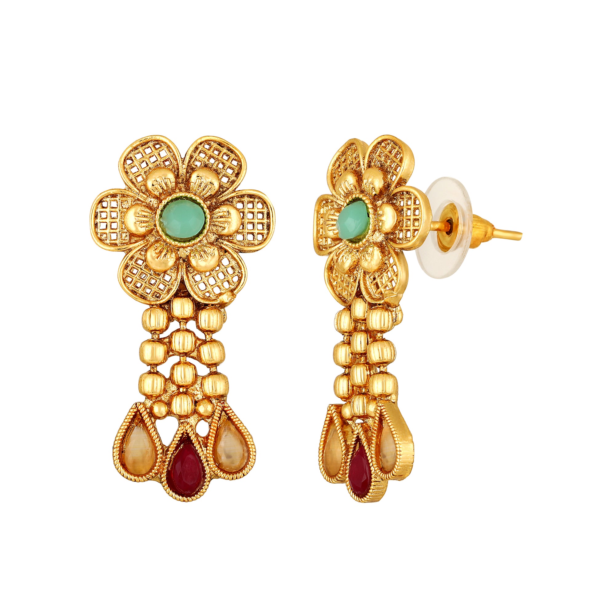 Multicolour Floral Necklace Set