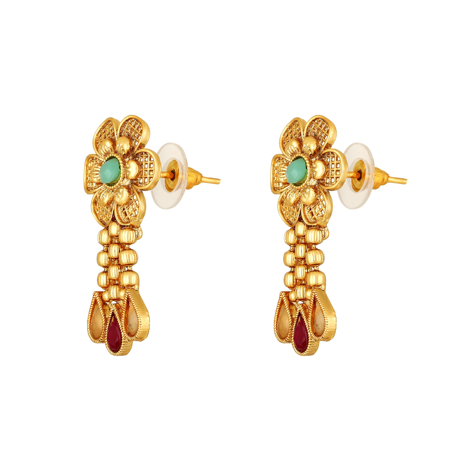 Multicolour Floral Necklace Set