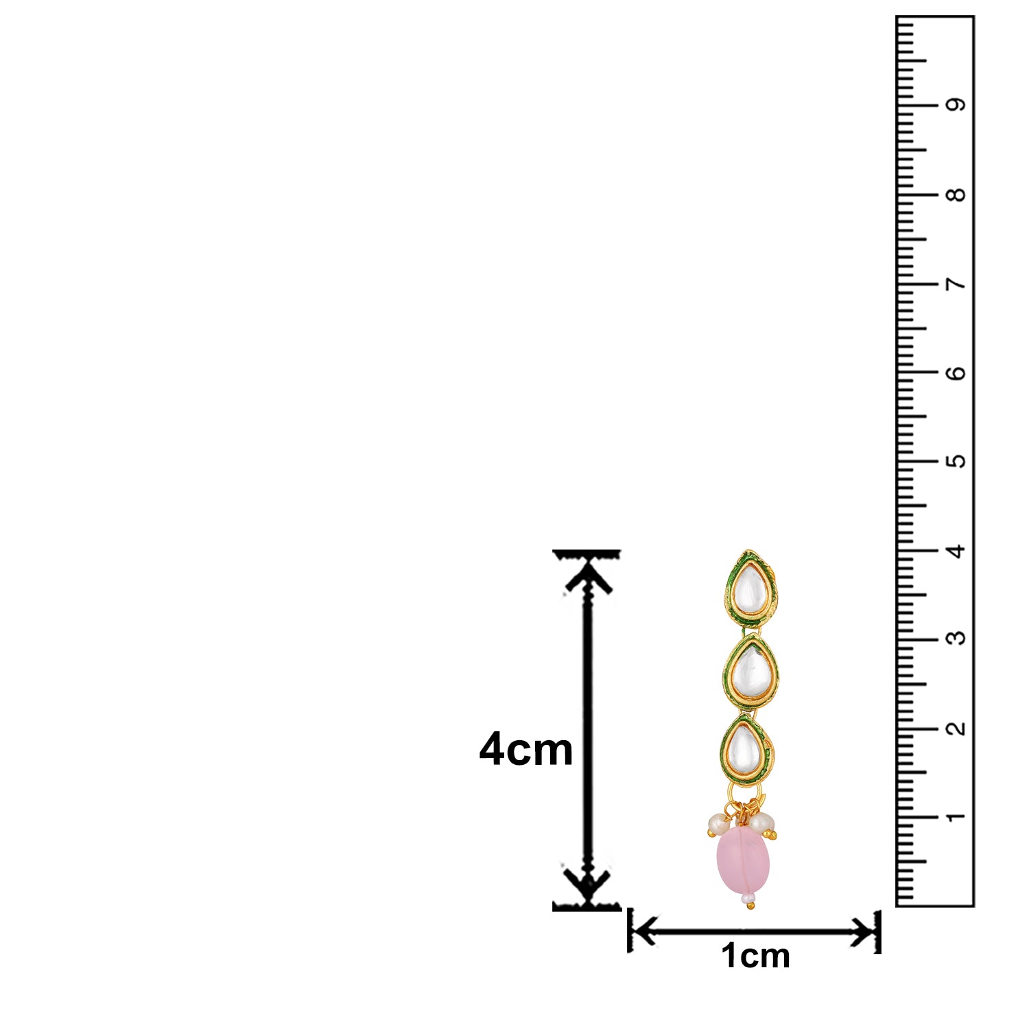 Meenakari Work Multicoloured Kundan Necklace Set