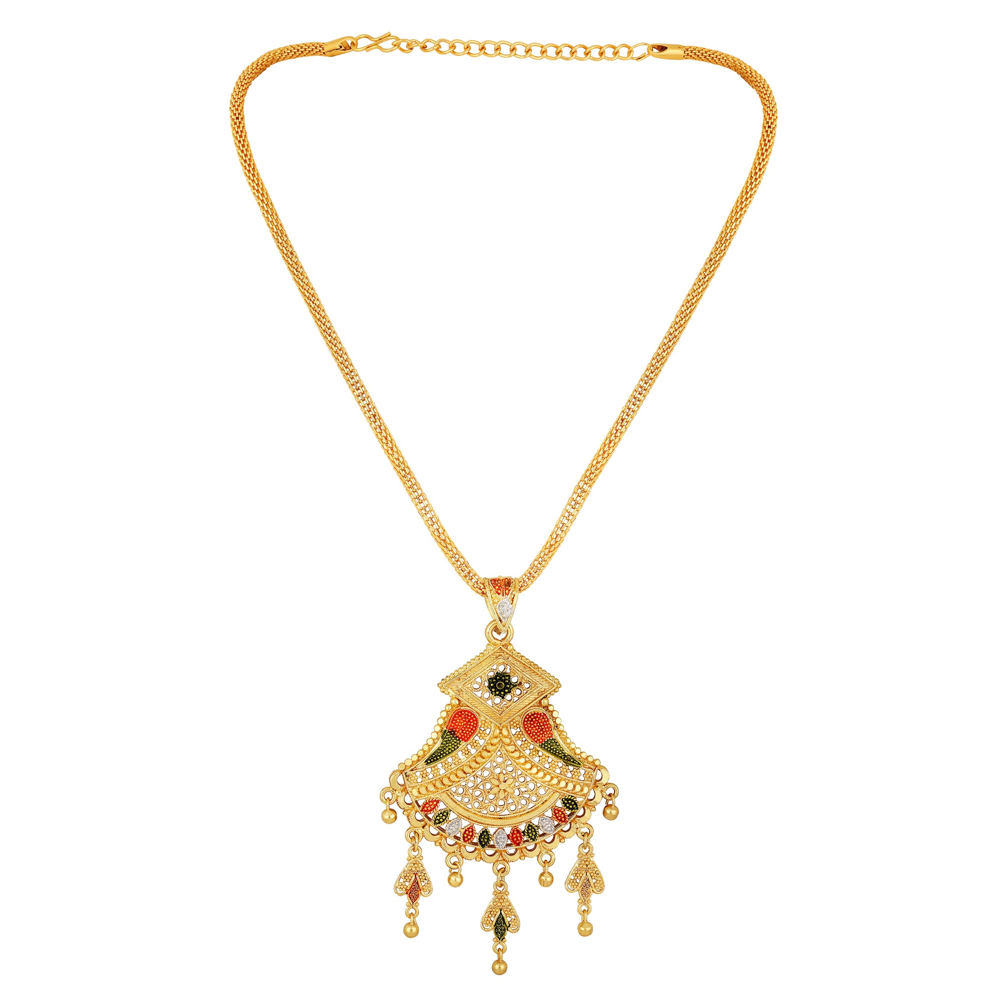 Multicolour Meenakari Work Necklace Set