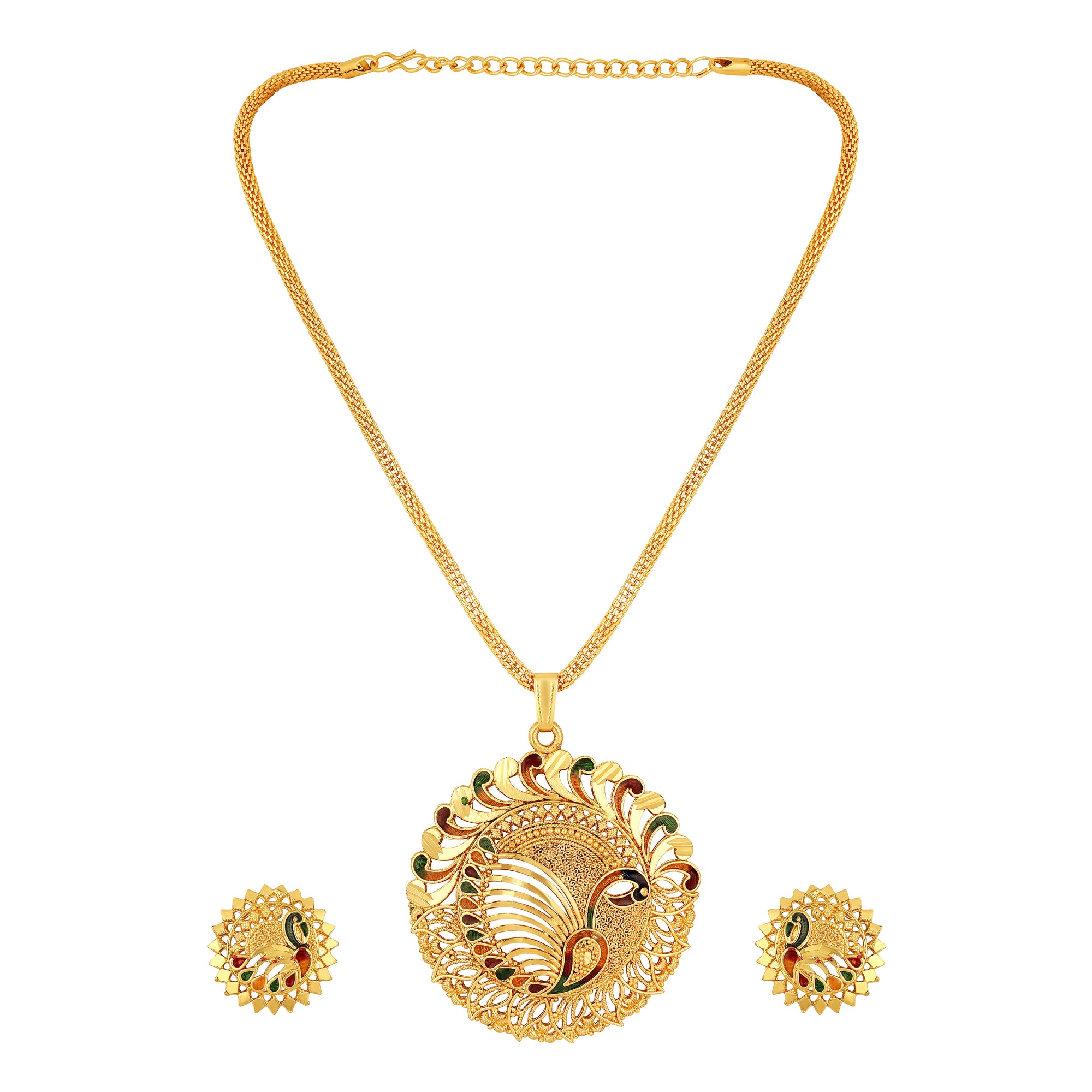 Multicolour Meenakari Work Necklace Set