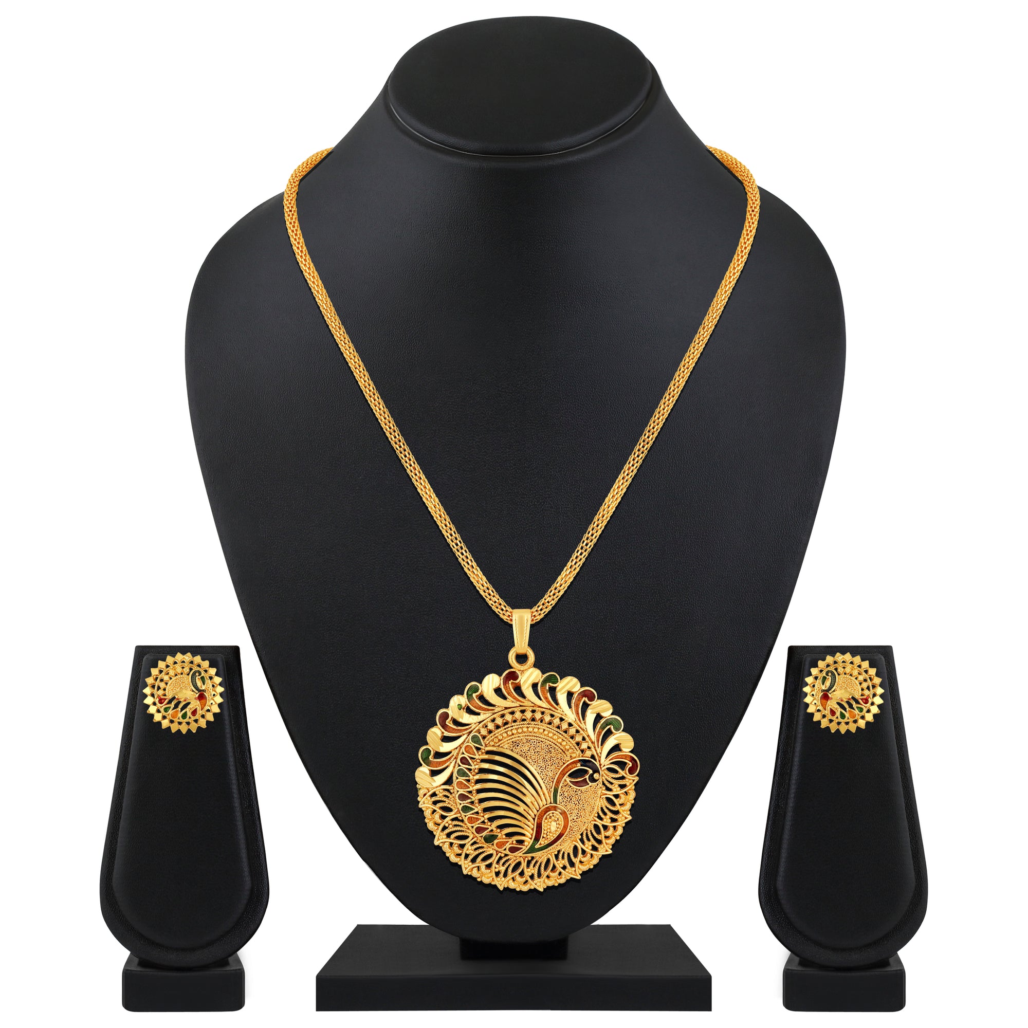 Multicolour Meenakari Work Necklace Set