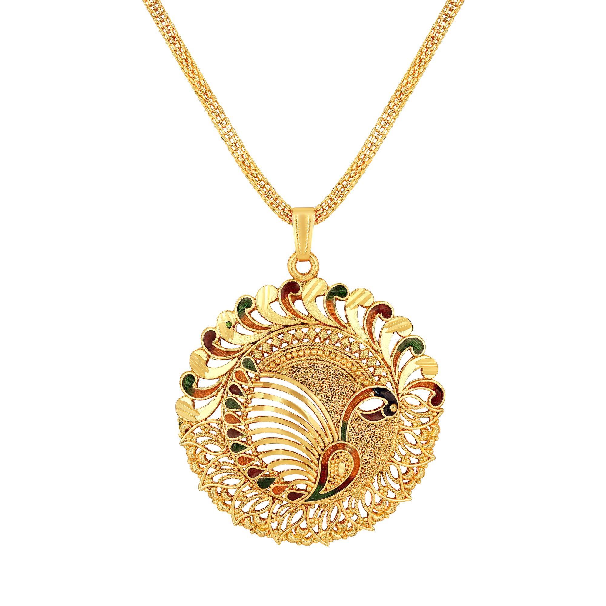 Multicolour Meenakari Work Necklace Set