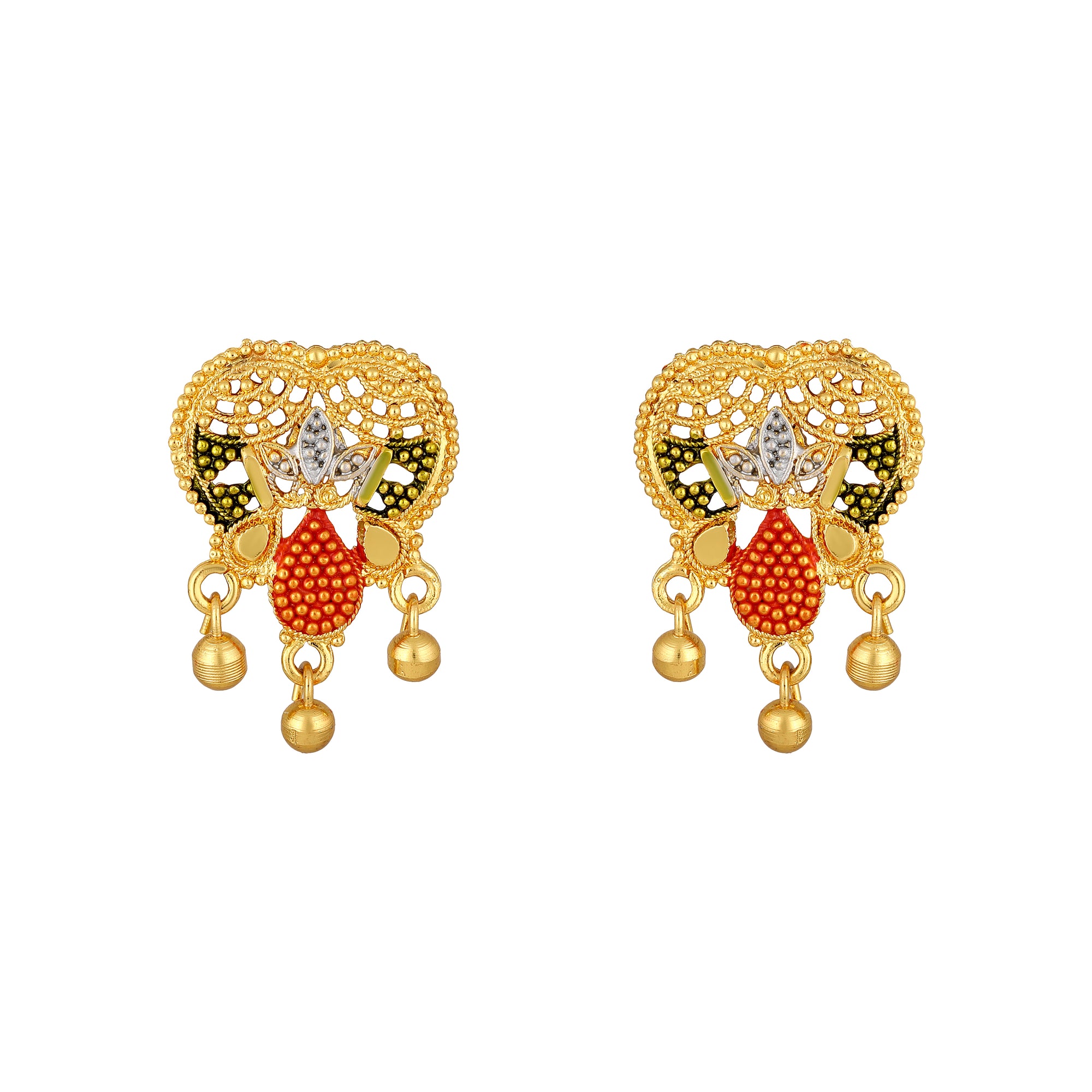 Multicoloured Meenakari Work Necklace Set