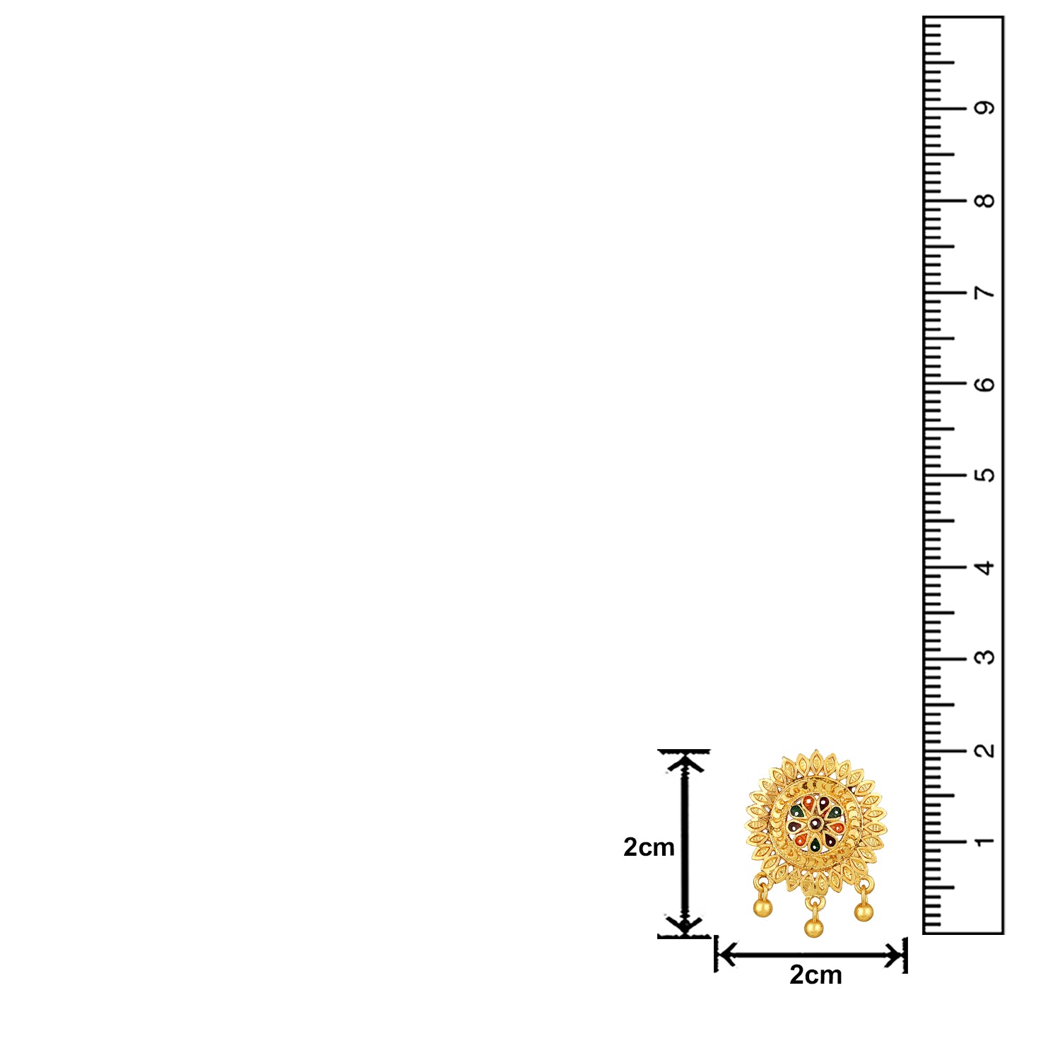 Multicoloured Meenakari Work Necklace Set