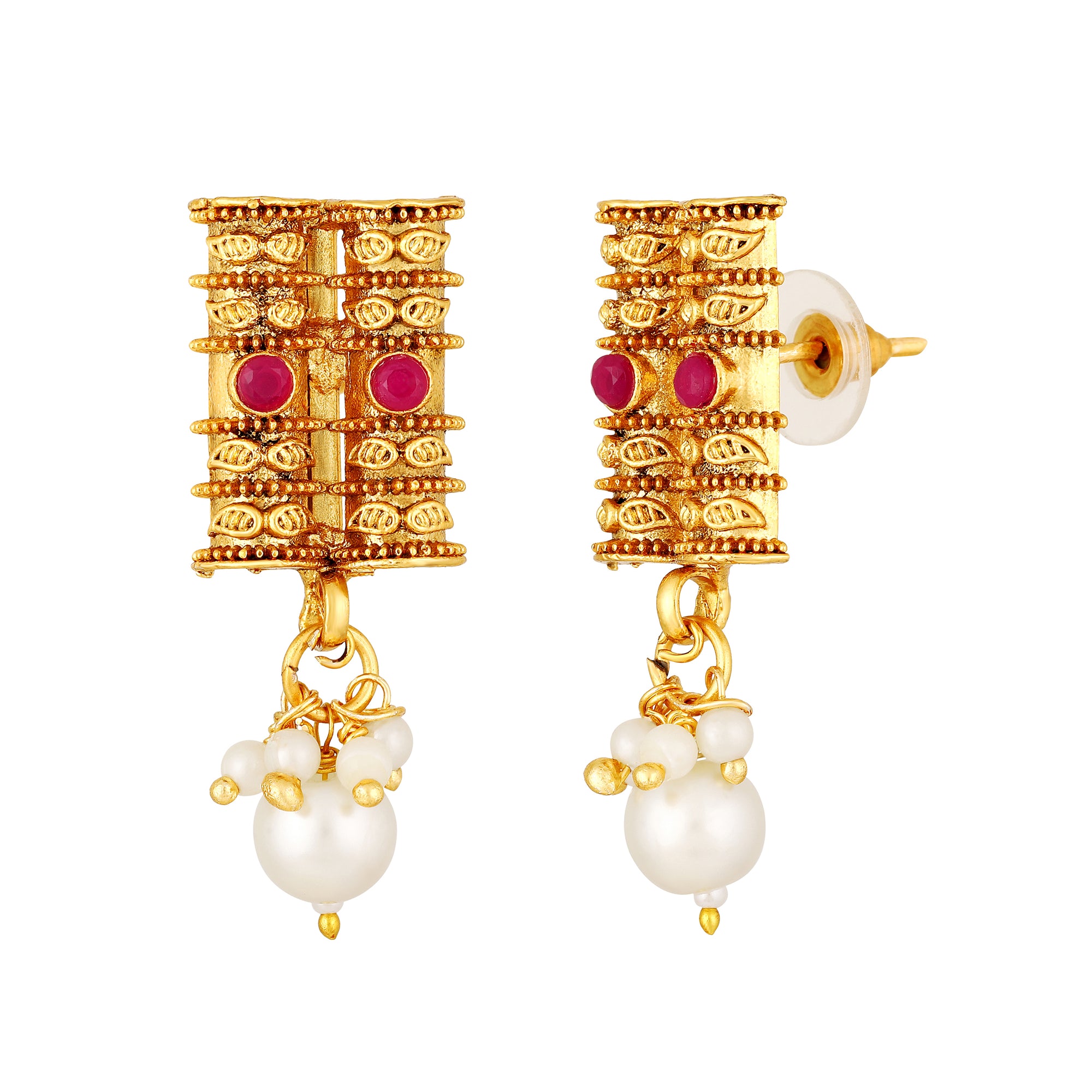 White Kundan Chokar Necklace Set