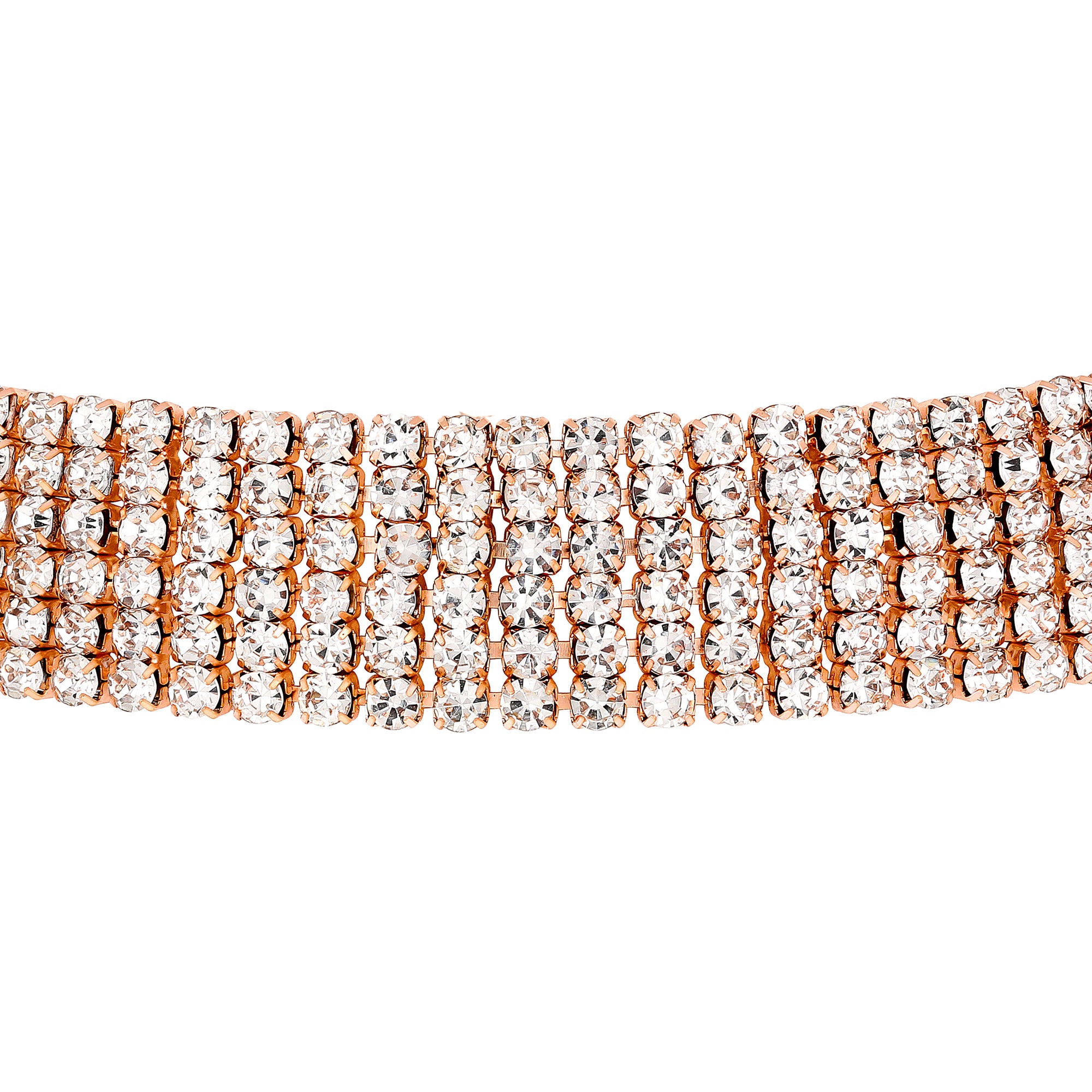 Rose Studed Chokar Necklace Set