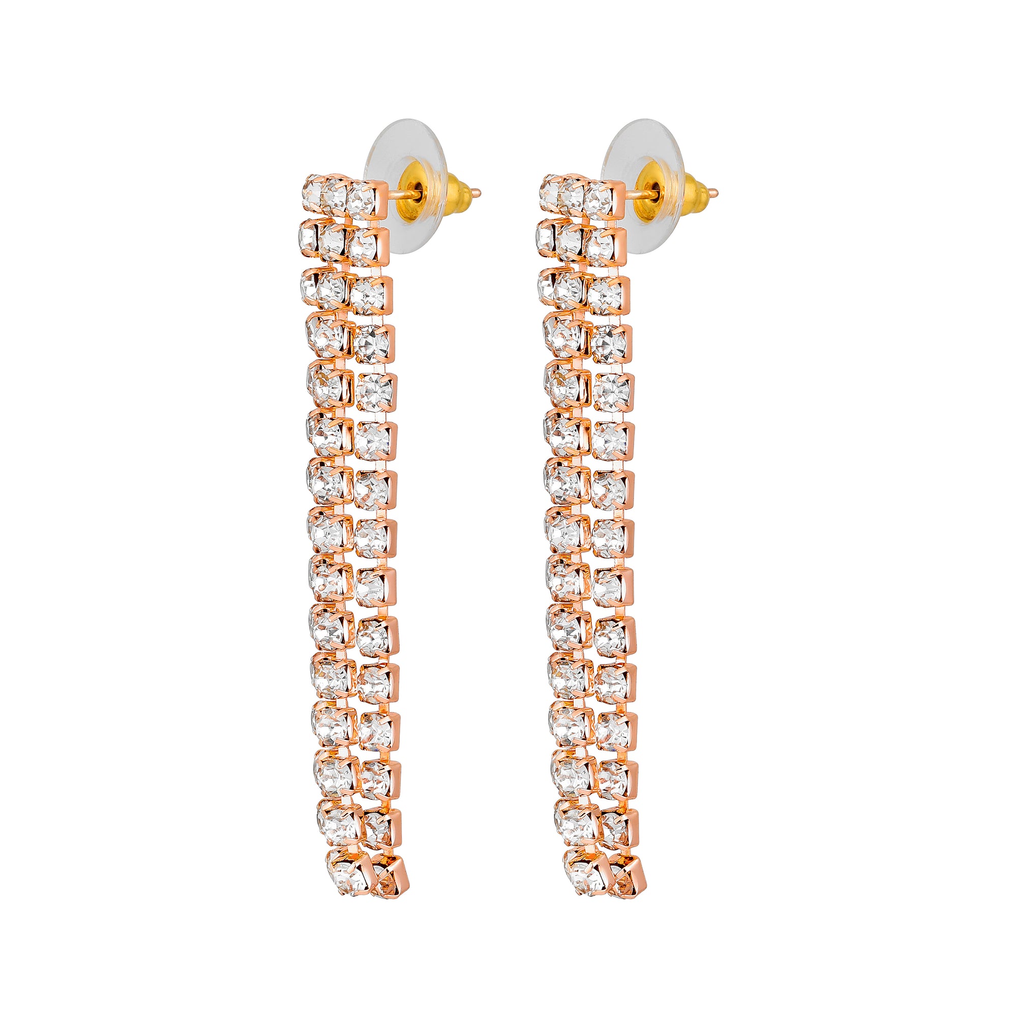 Rose Studed Chokar Necklace Set