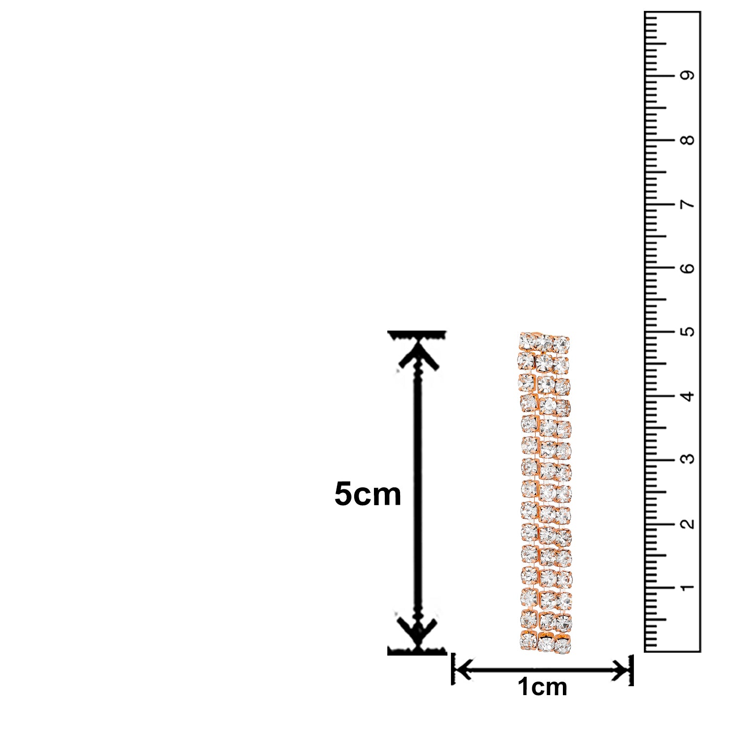 Rose Studed Chokar Necklace Set