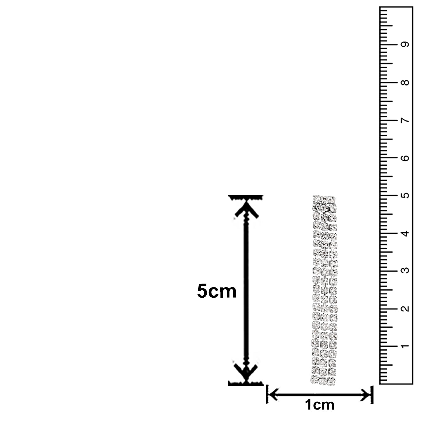 Rhodium Plated Studed Choker Necklace Set