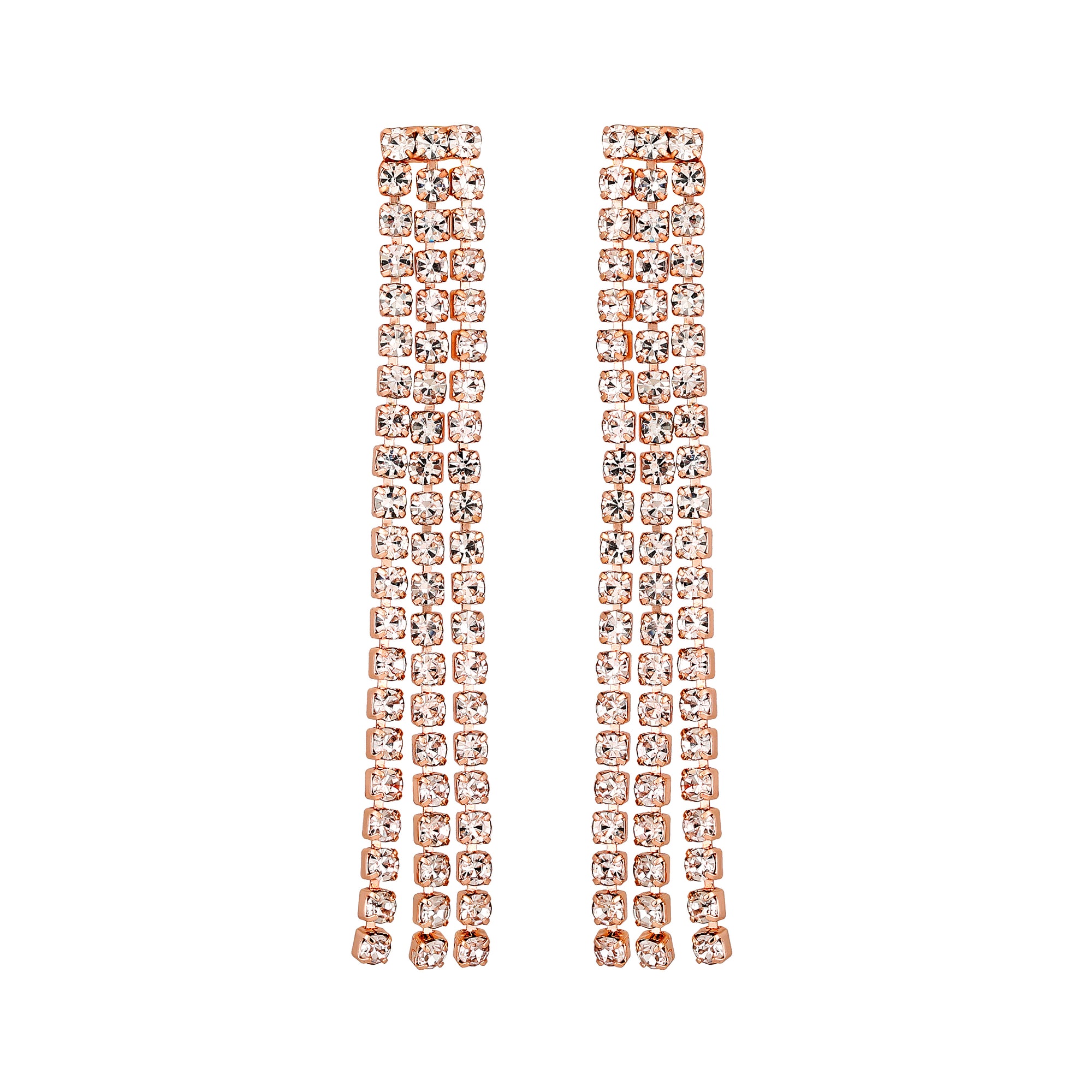 Rhodium Plated Studed Choker Necklace Set