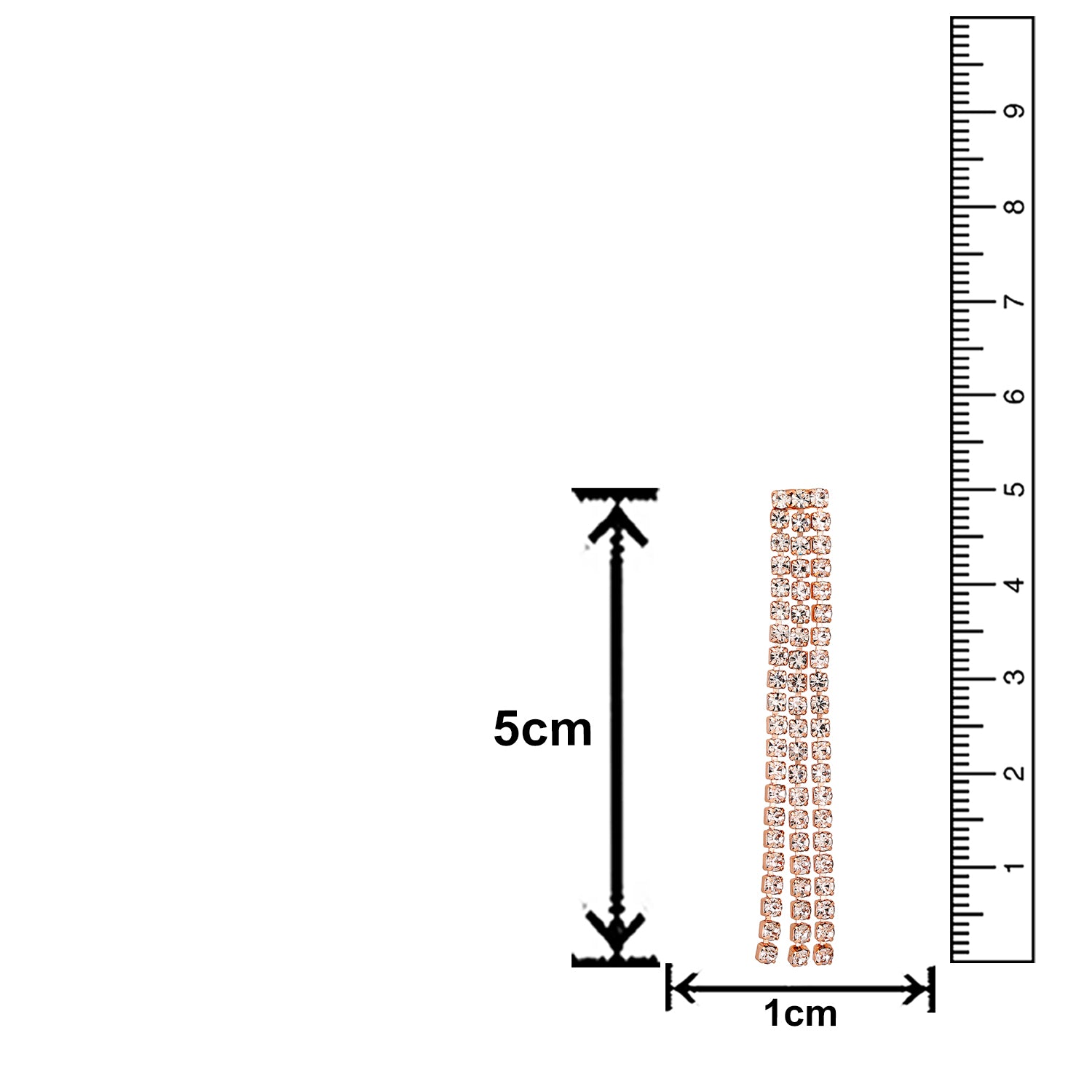 Rhodium Plated Studed Choker Necklace Set