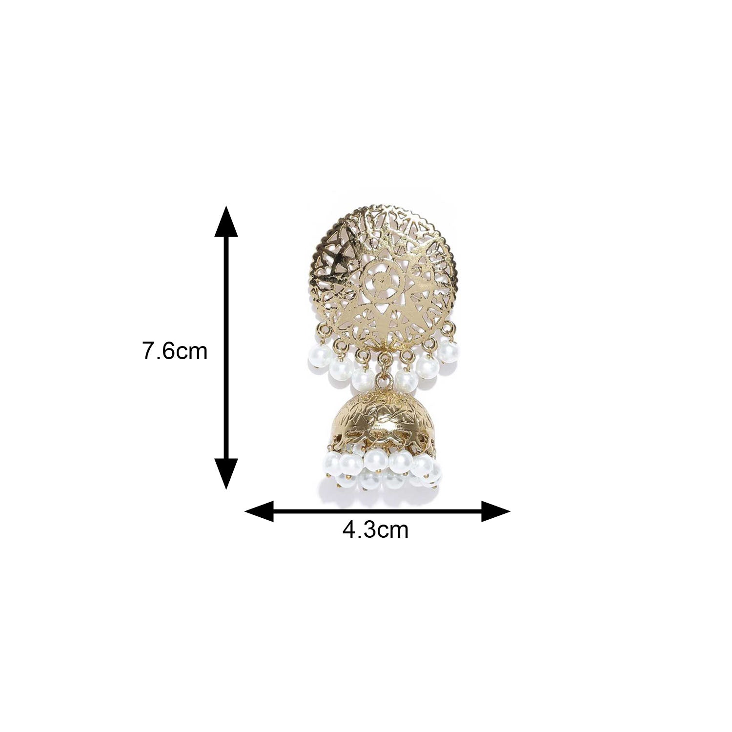 Traditional Pearl Drop Jhumki Earring