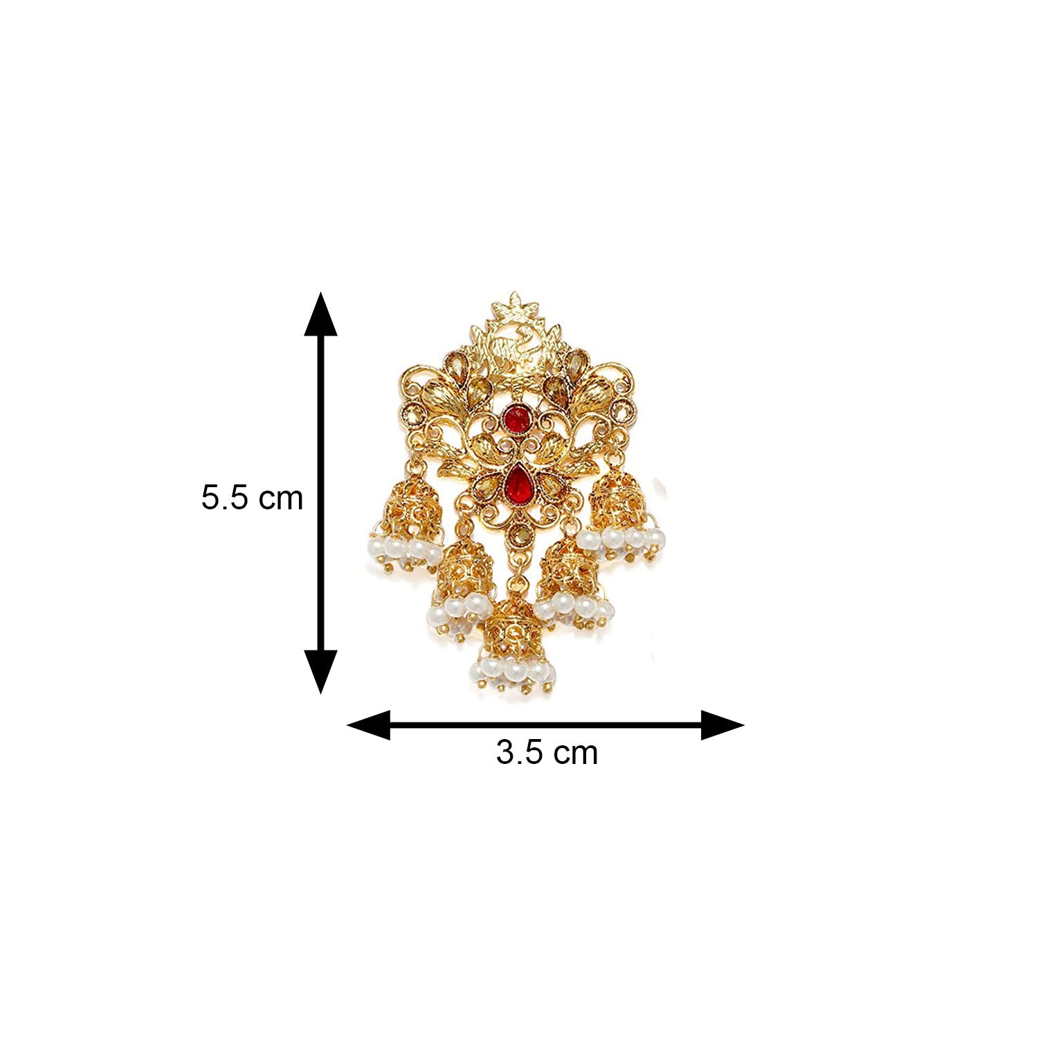 Traditional Kundan and Pearl Jhumki Earring