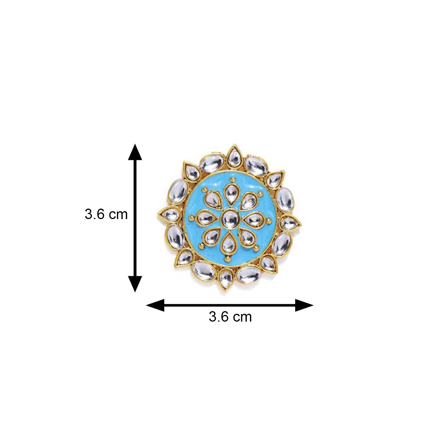 Traditional Meenakari Circular Stud Earring