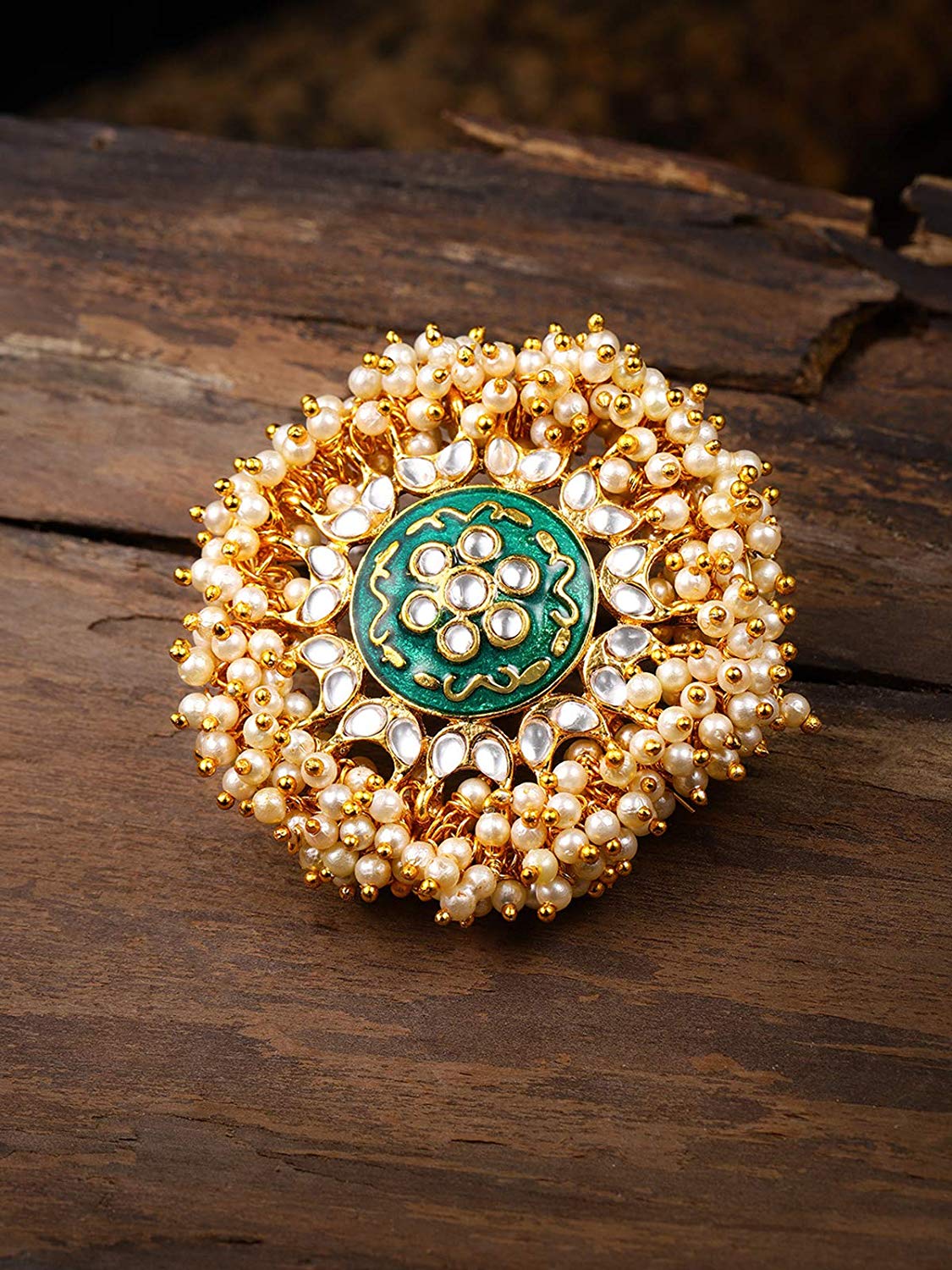 Traditional Meenakari Adjustable Finger Ring
