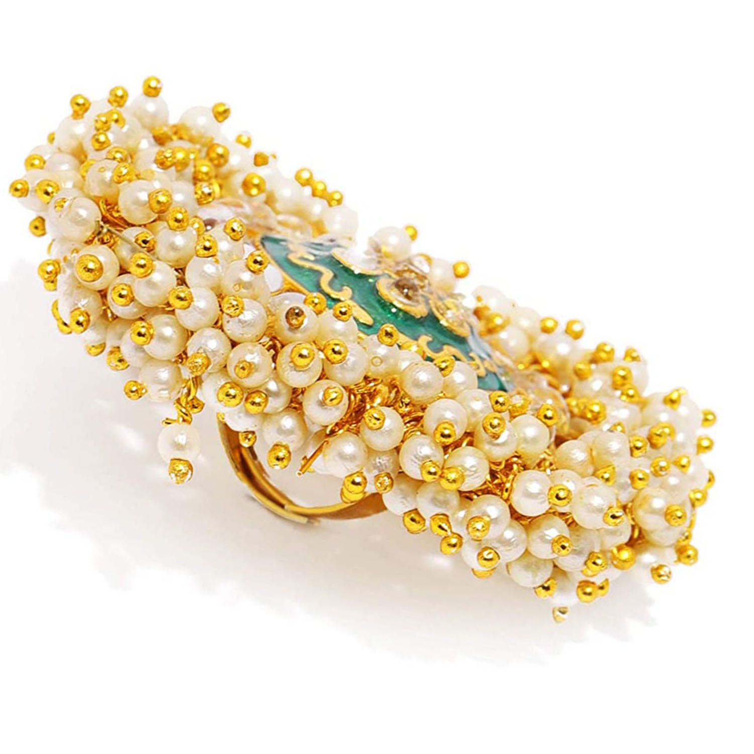 Traditional Meenakari Adjustable Finger Ring