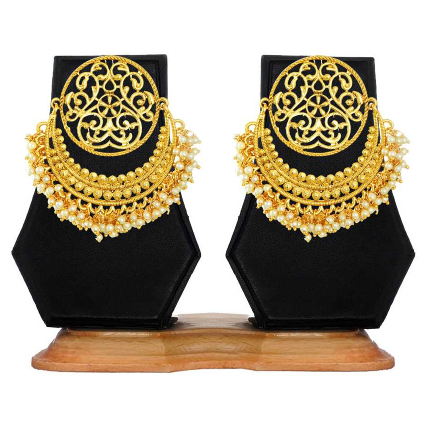 Traditional Chandbali Pearl Earring