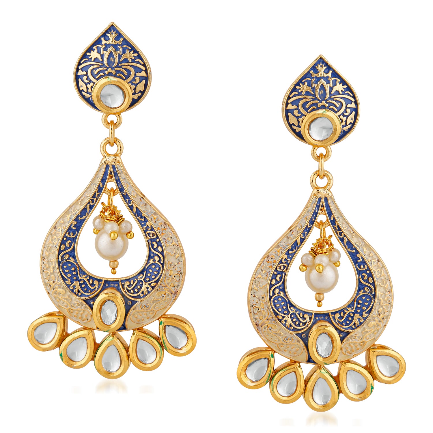 Traditional Meenakari Dangle Earring