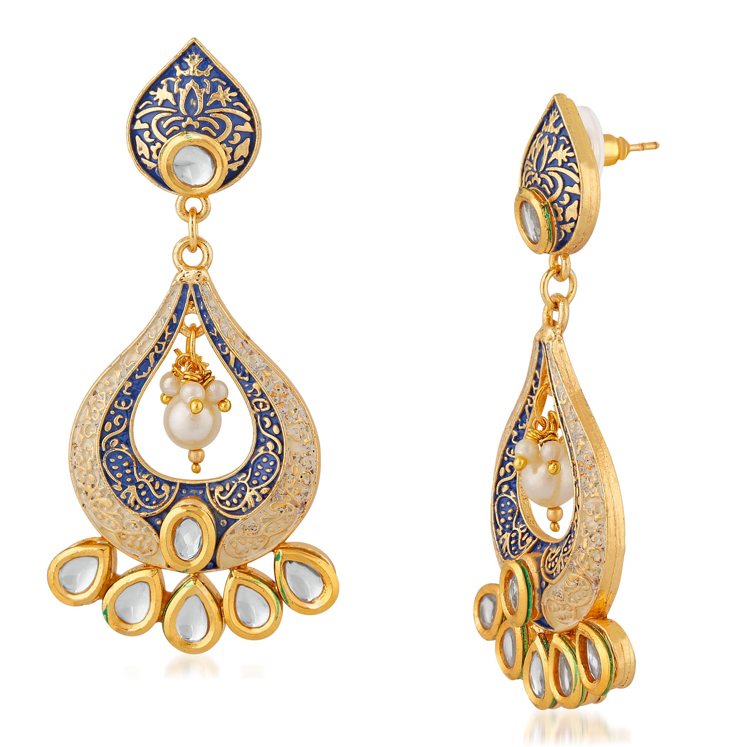 Traditional Meenakari Dangle Earring