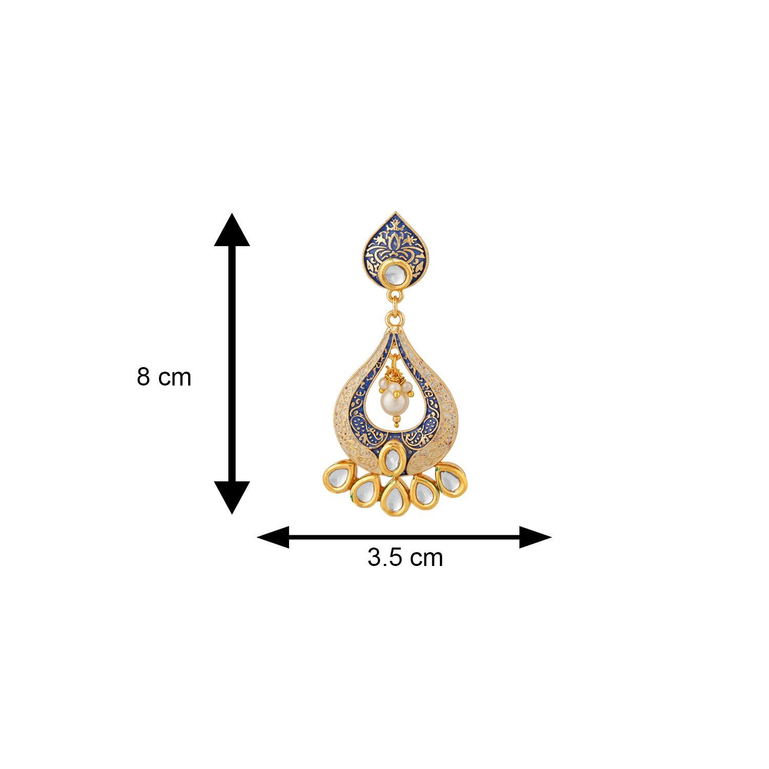 Traditional Meenakari Dangle Earring