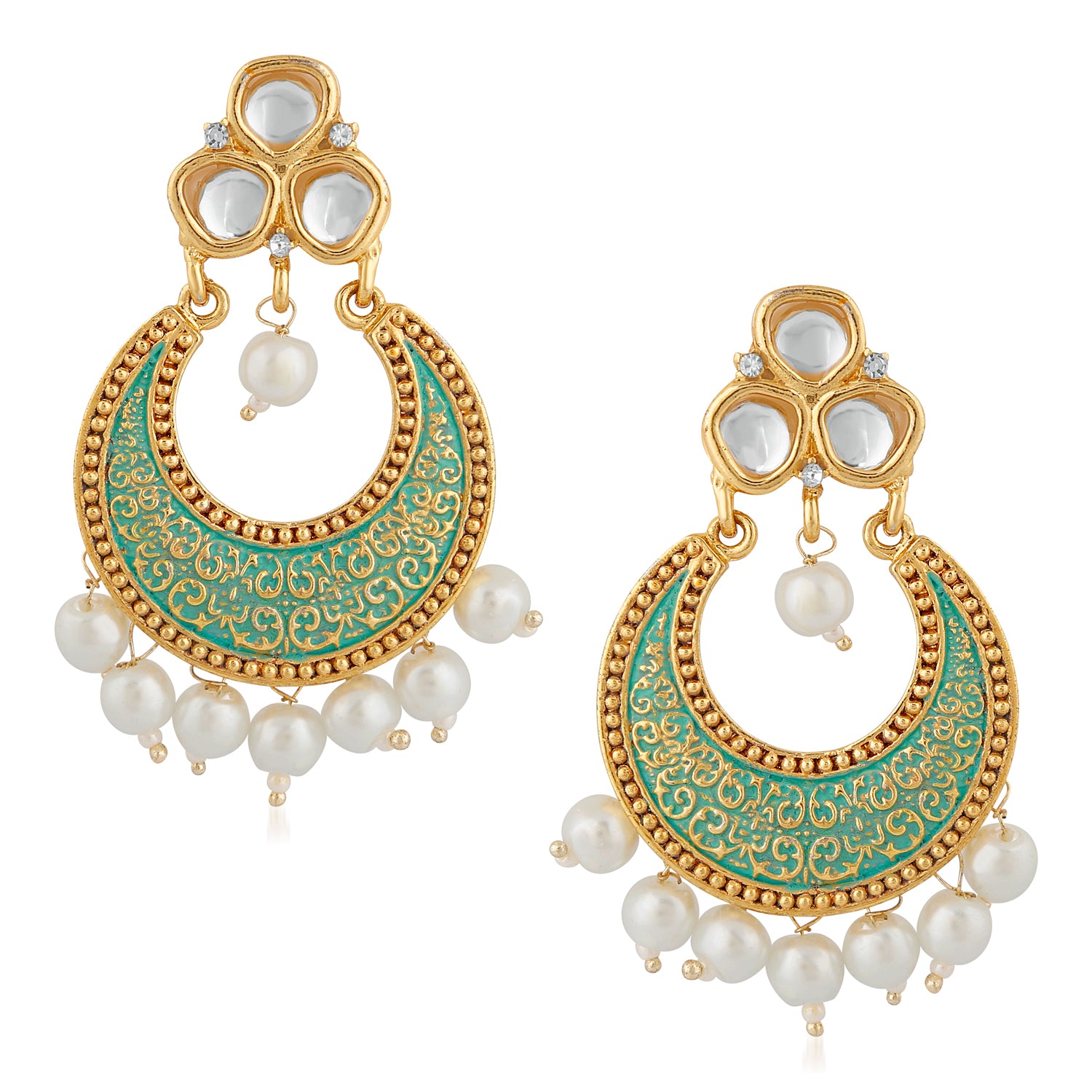 Ethnic Meenakari Dangle Earring