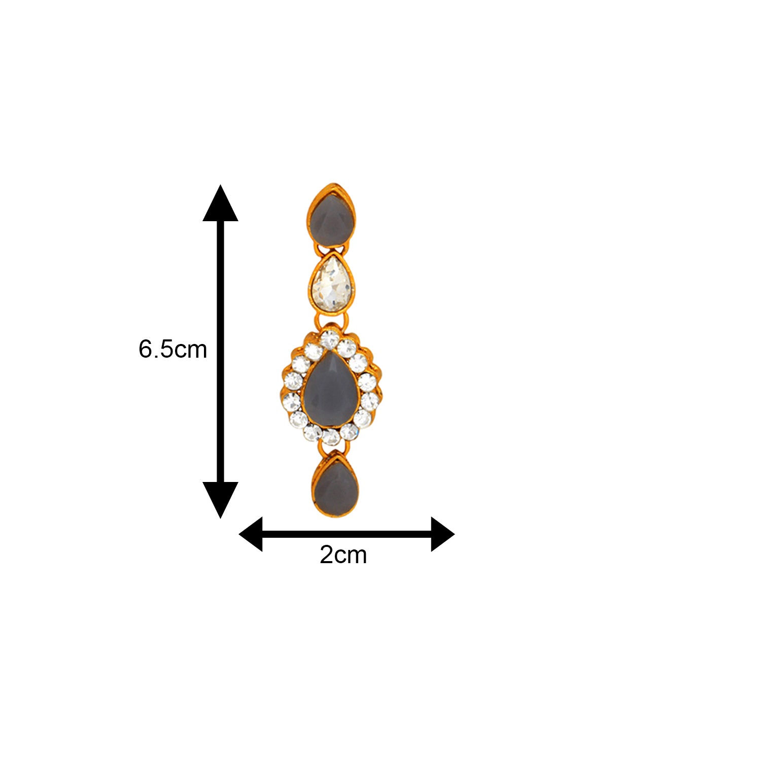 Ethnic Green and White Kundan Jewellery Set