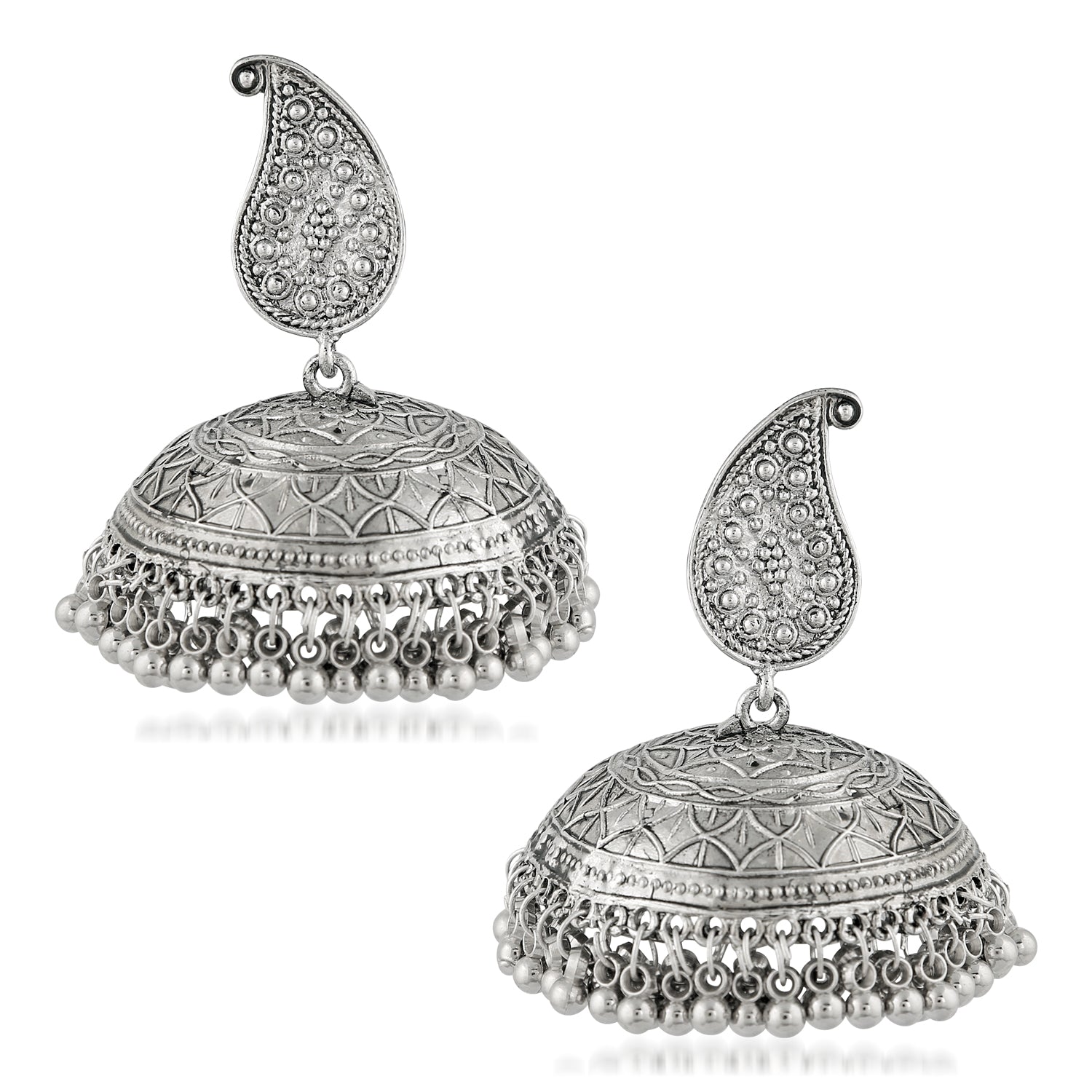 Traditional Design Dangle Jhumka Ghungroo Earrings