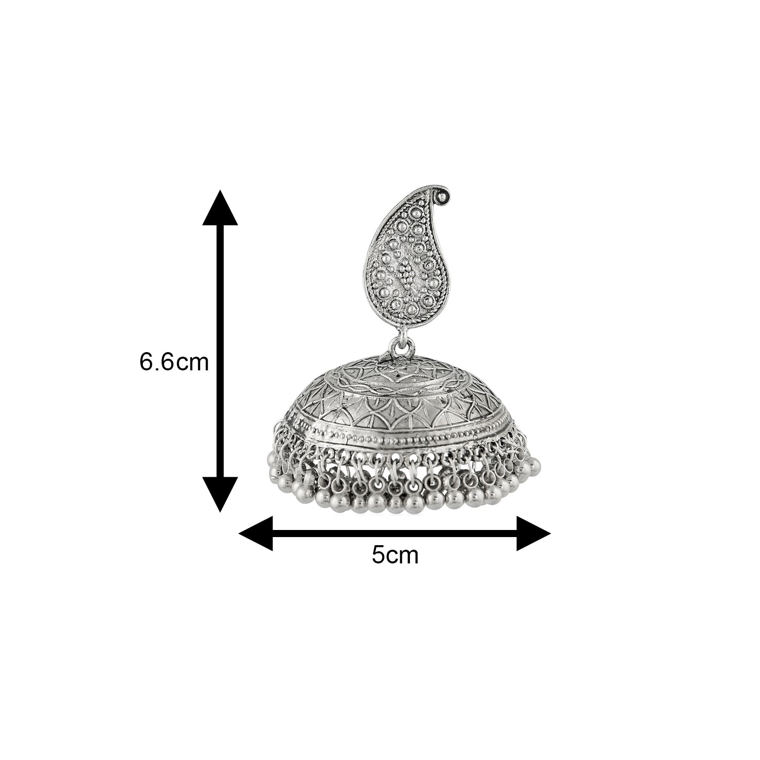 Traditional Design Dangle Jhumka Ghungroo Earrings