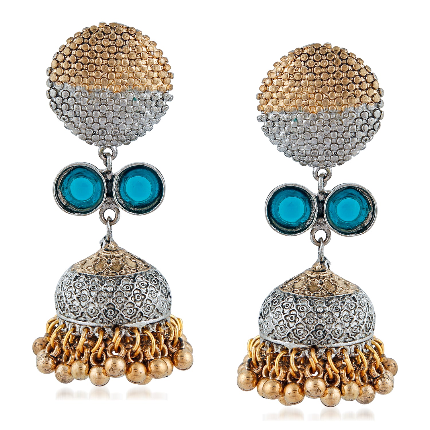 Traditional Design Dangle Jhumka Ghungroo Earrings