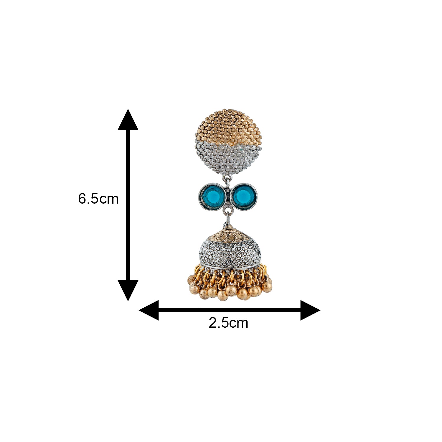 Traditional Design Dangle Jhumka Ghungroo Earrings