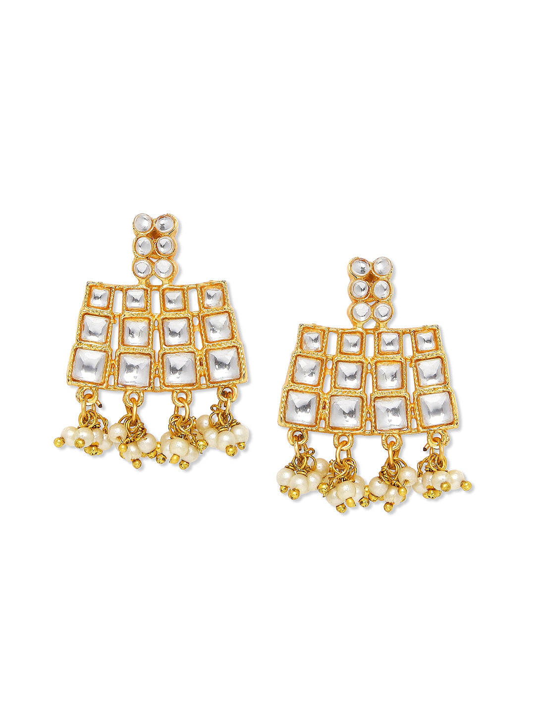 Traditional Ehtnic Squares Choker Necklace Set