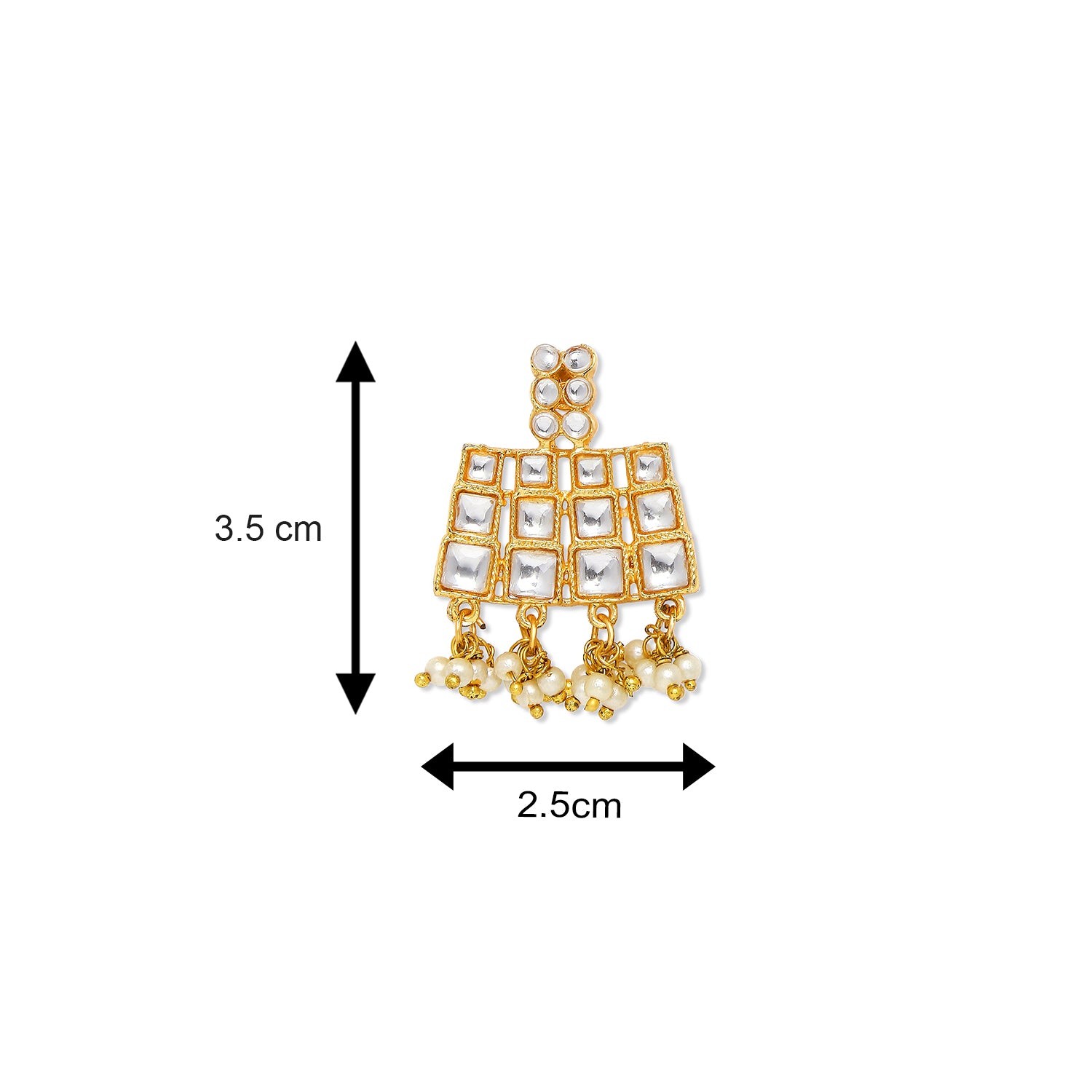 Traditional Ehtnic Squares Choker Necklace Set