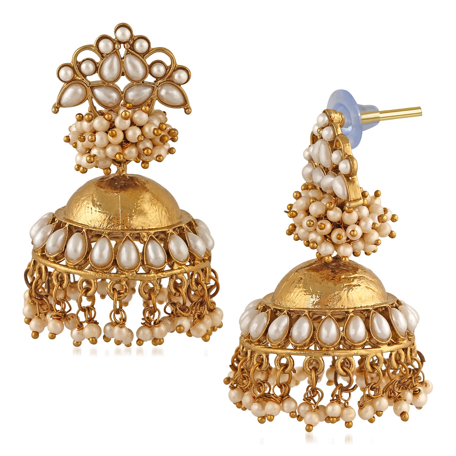 Traditional Floral Jhumka Earrings