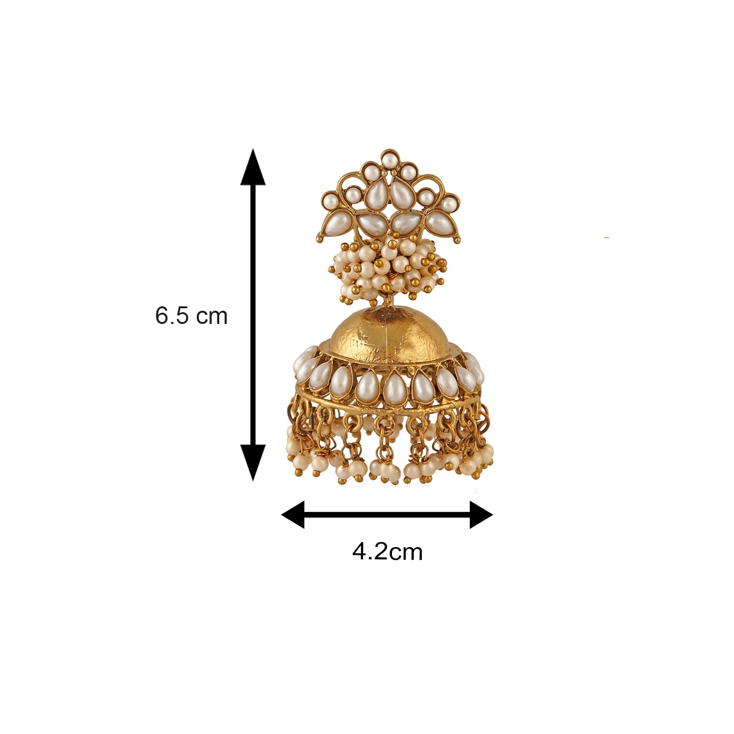 Traditional Floral Jhumka Earrings