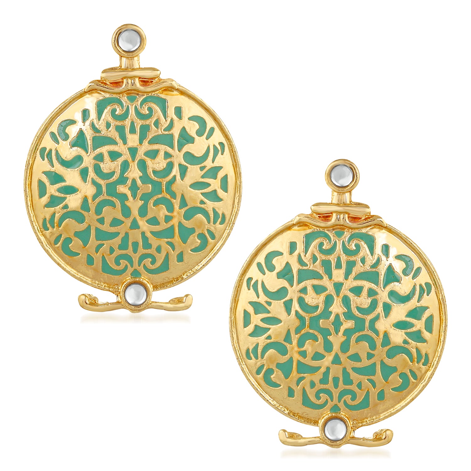 Ethnic Circular Dangler Earrings