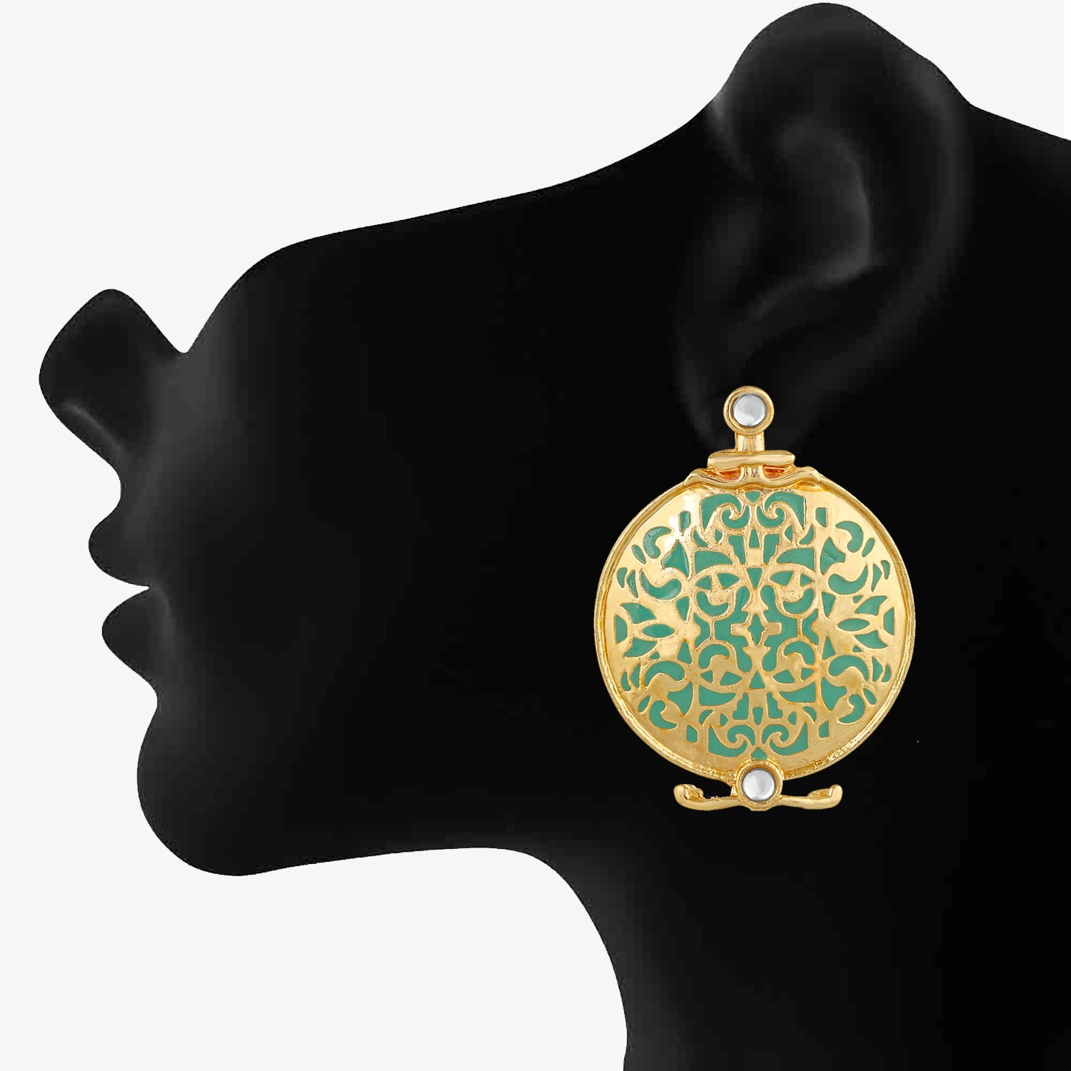 Ethnic Circular Dangler Earrings