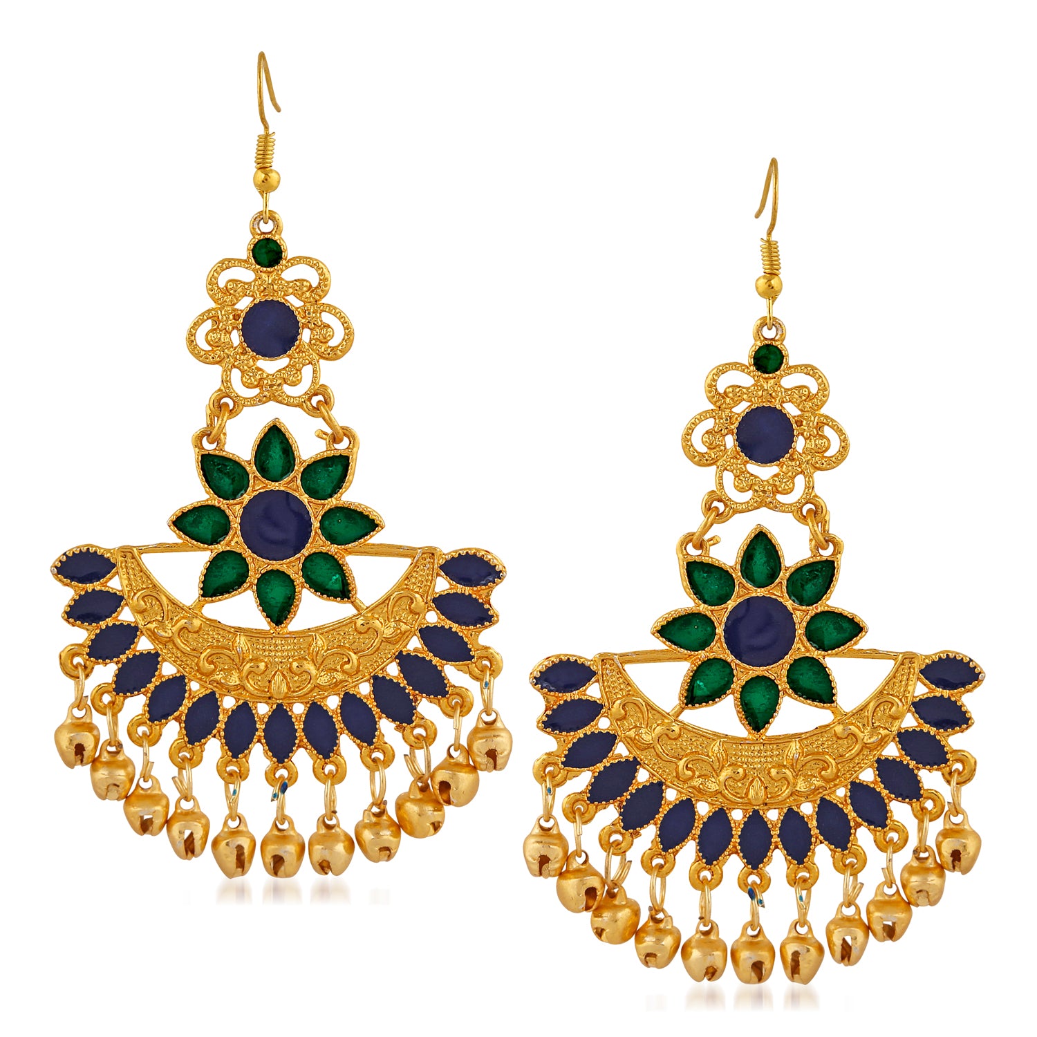 Traditional Floral Dangler Earring