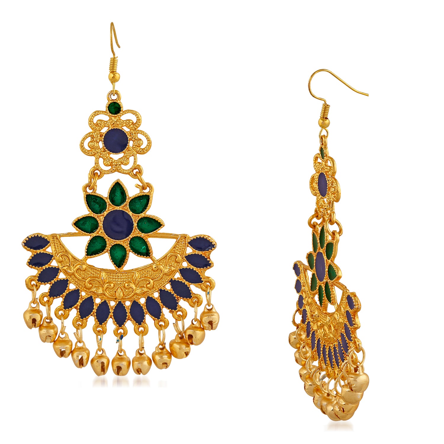 Traditional Floral Dangler Earring